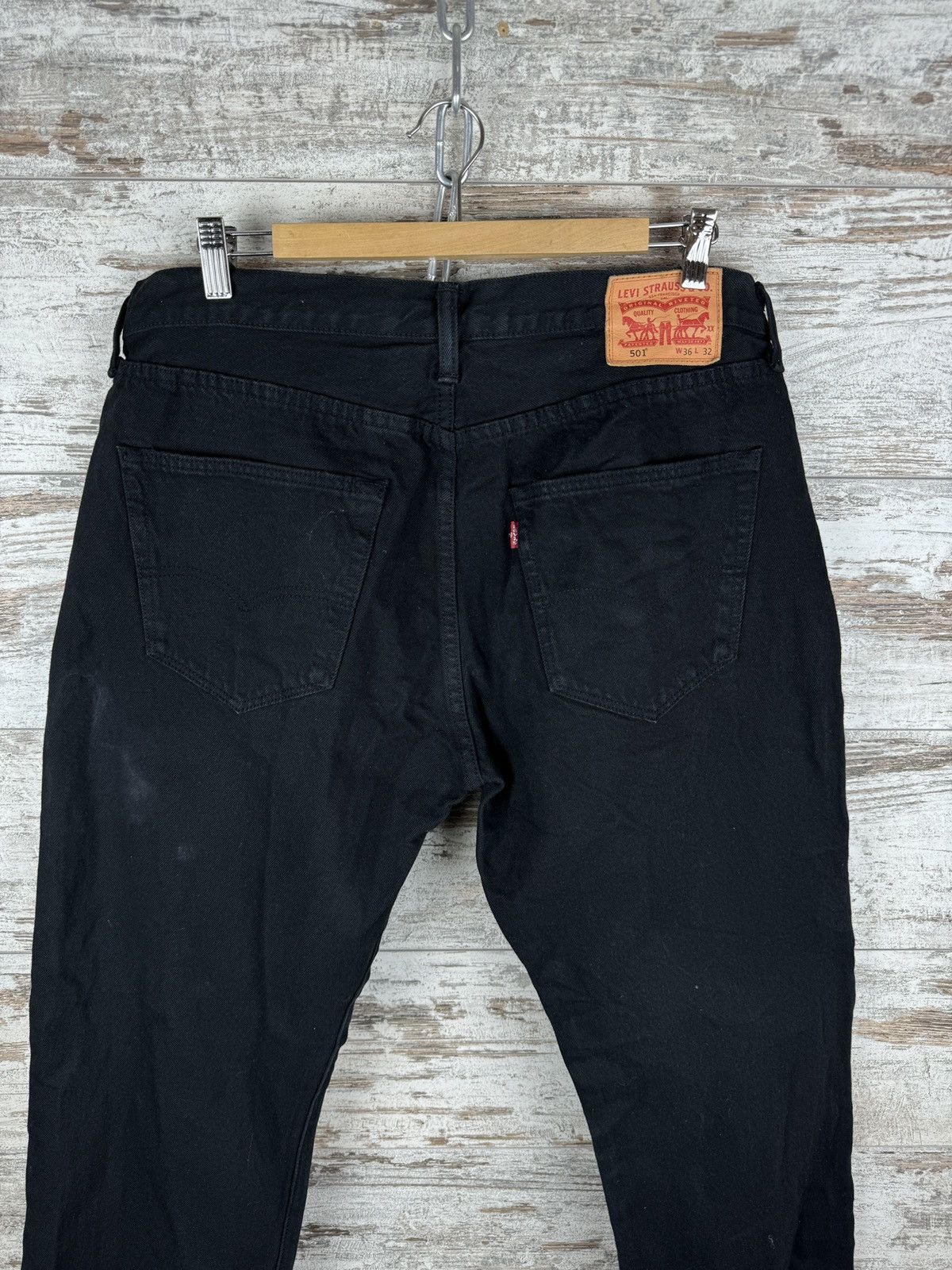 Levi's × Levi's Vintage Clothing × Vintage Mens Vintage Levi’s 501 denim jeans pants black size 36 rare Size US 36 / EU 52 - 5 Thumbnail