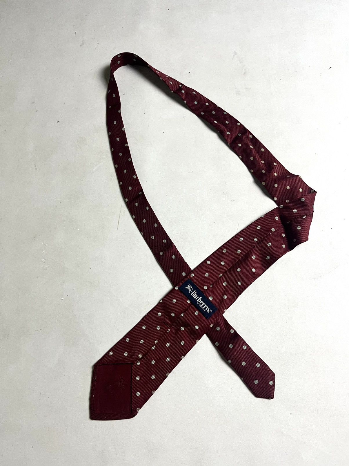 Burberry 00s Burbbery Polkadot hand made tie Size ONE SIZE - 3 Thumbnail