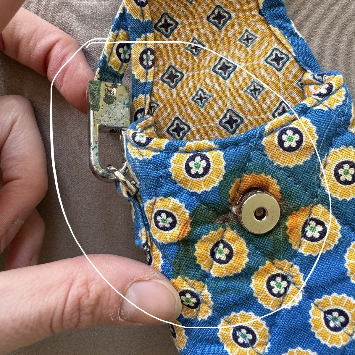 Vera Bradley Y2K Era Vera Bradley Riviera Blue Cell Phone case Size ONE SIZE - 3 Thumbnail