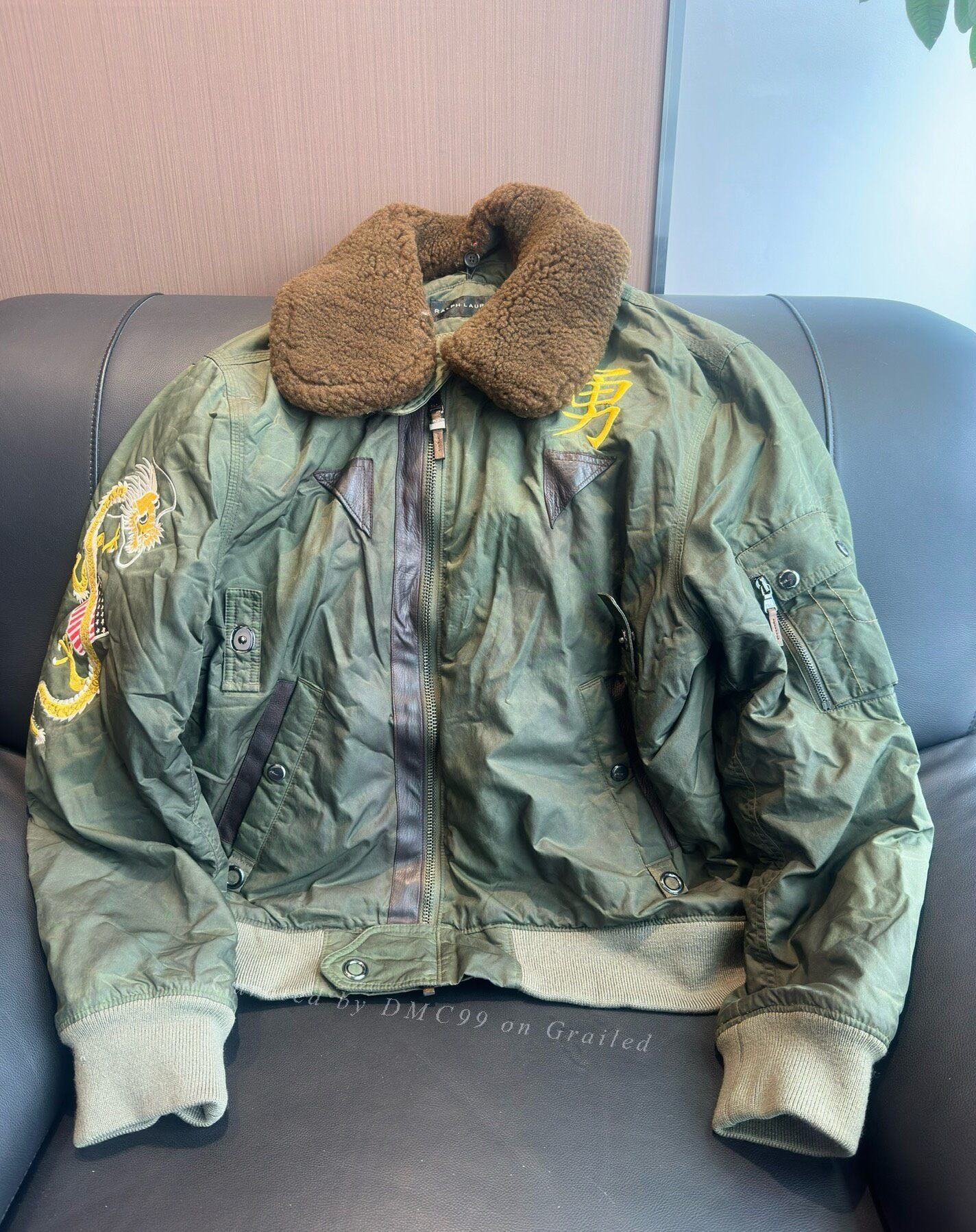 Ralph Lauren Ralph Lauren Black Label Waxed Flight Jacket Size US M / EU 48-50 / 2 - 1 Thumbnail