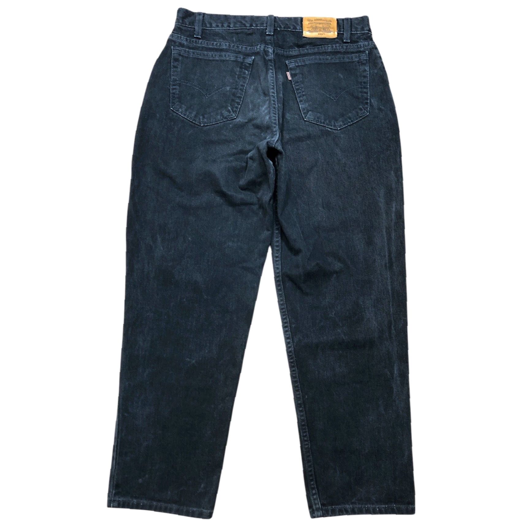 Levi's VINTAGE Levi's 545 Jeans Loose Fit Tapered Black 34x29 Mens Regular 34 Denim 100% Cotton Jeans Grunge 80s 90s USA American Classic Logo Belt Loops Zip Size US 34 / EU 50 - 2 Thumbnail