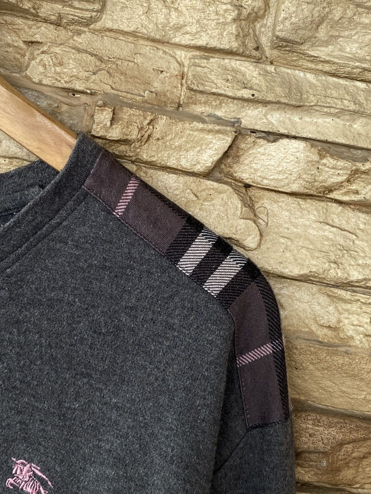 Burberry Vintage Burberry Black Label Checkered Nova Check Long Sleeve Tees Size US M / EU 48-50 / 2 - 4 Thumbnail