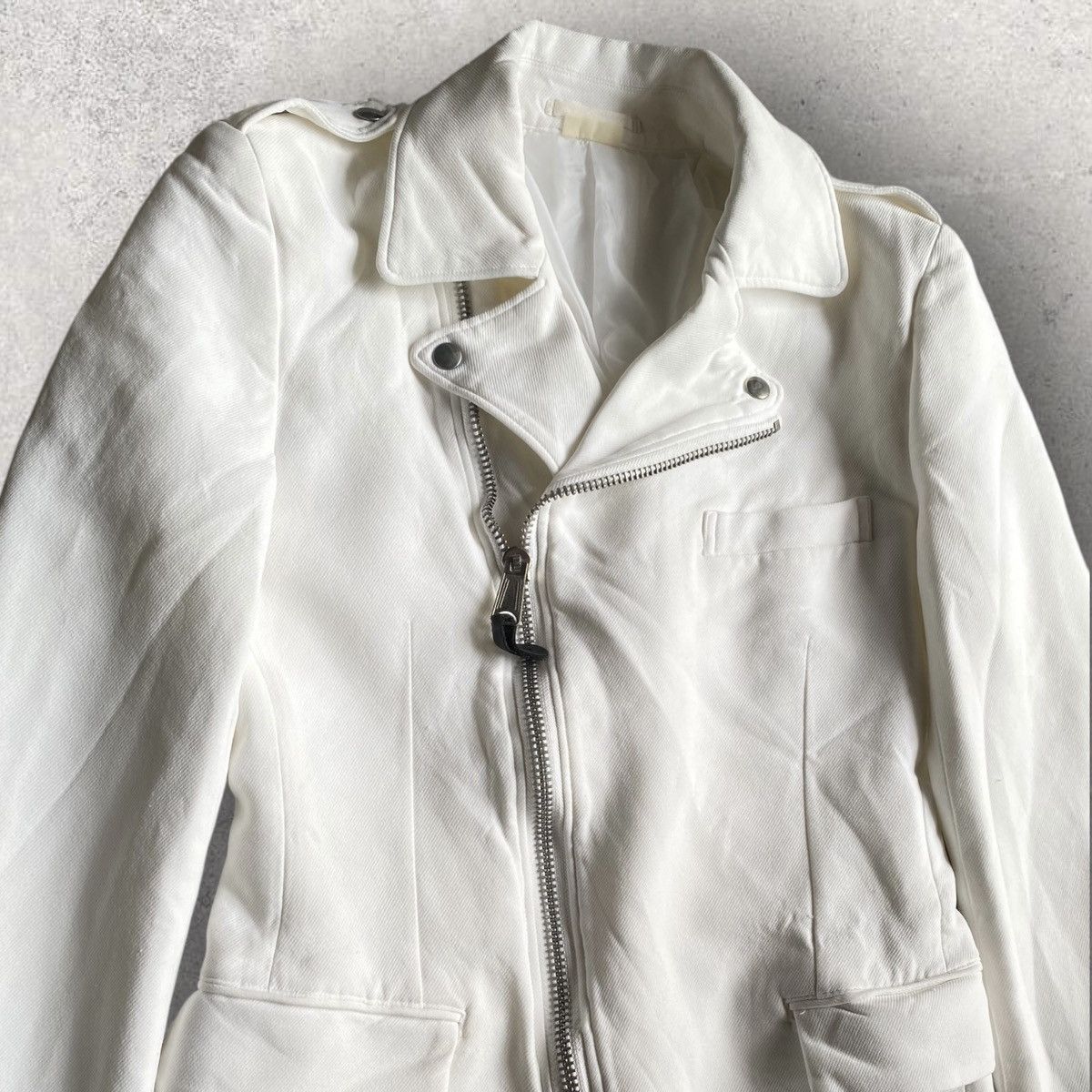 Comme des Garcons SS12 Runway Poly Biker Jacket Size US S / EU 44-46 / 1 - 3 Thumbnail