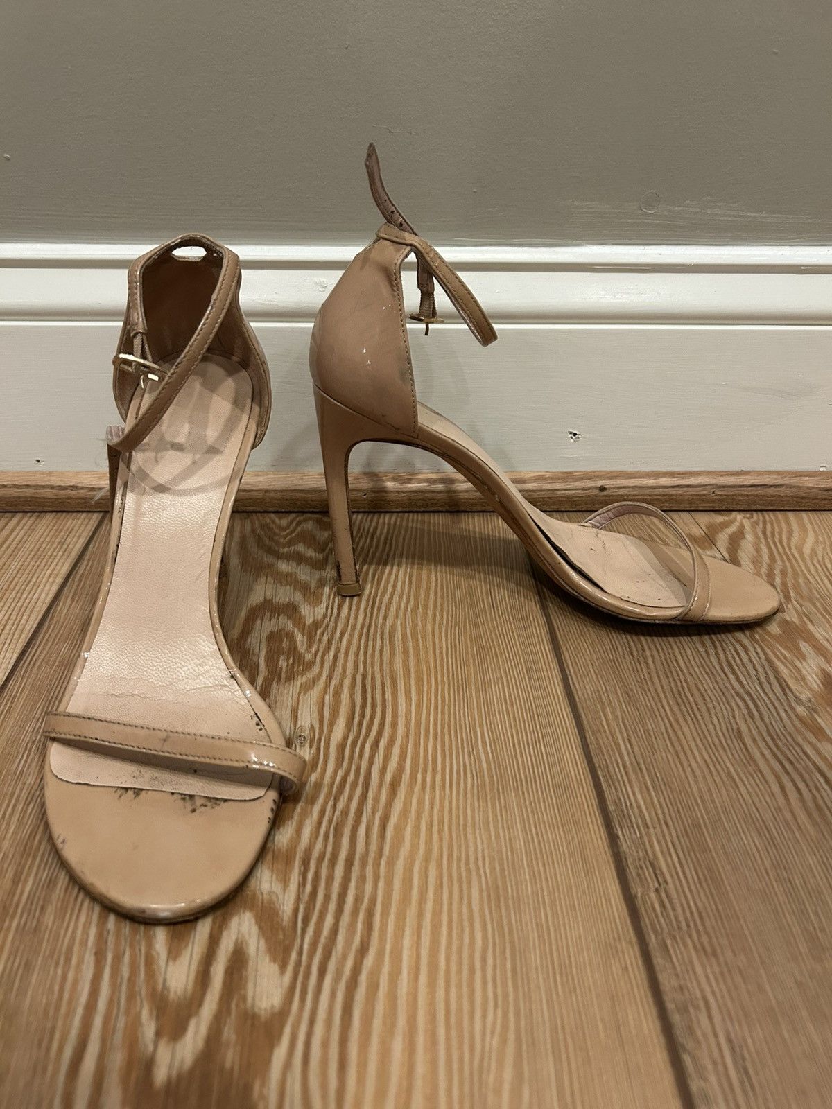 Stuart Weitzman *Discontinued* Nudist 100mm Sandal Size US 7 / IT 37 - 2 Thumbnail