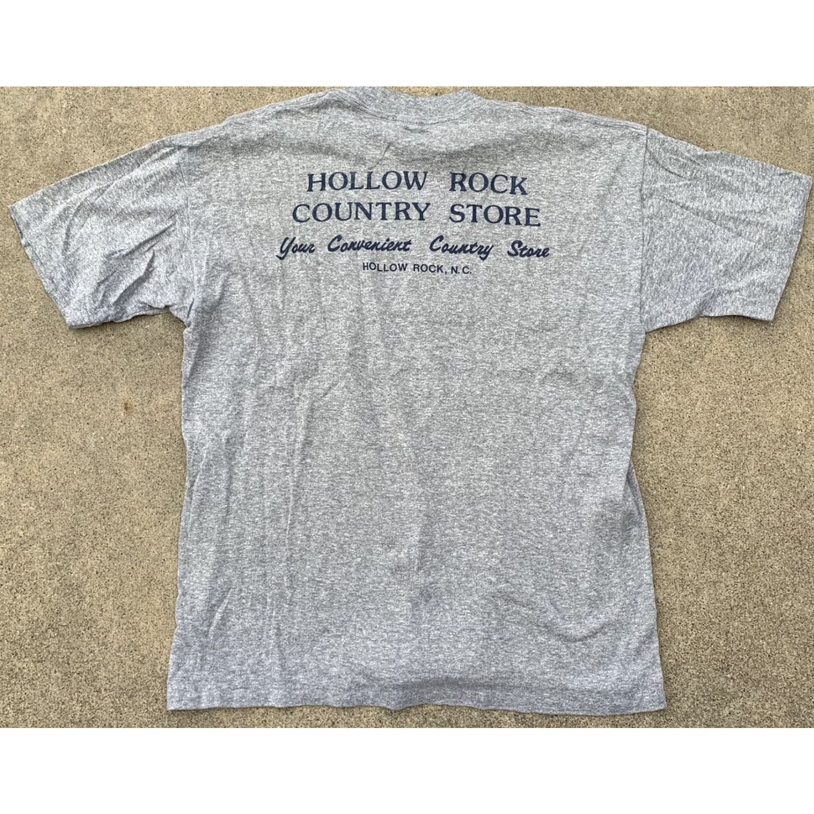 Hope VINTAGE New Hope Turkey Run Hollow Rock Country Store T-shirt XL Gray Cotton Blend Crew Neck Short Sleeve Men Graphic Print 90s Run T-Shirt Size US XL / EU 56 / 4 - 5 Thumbnail