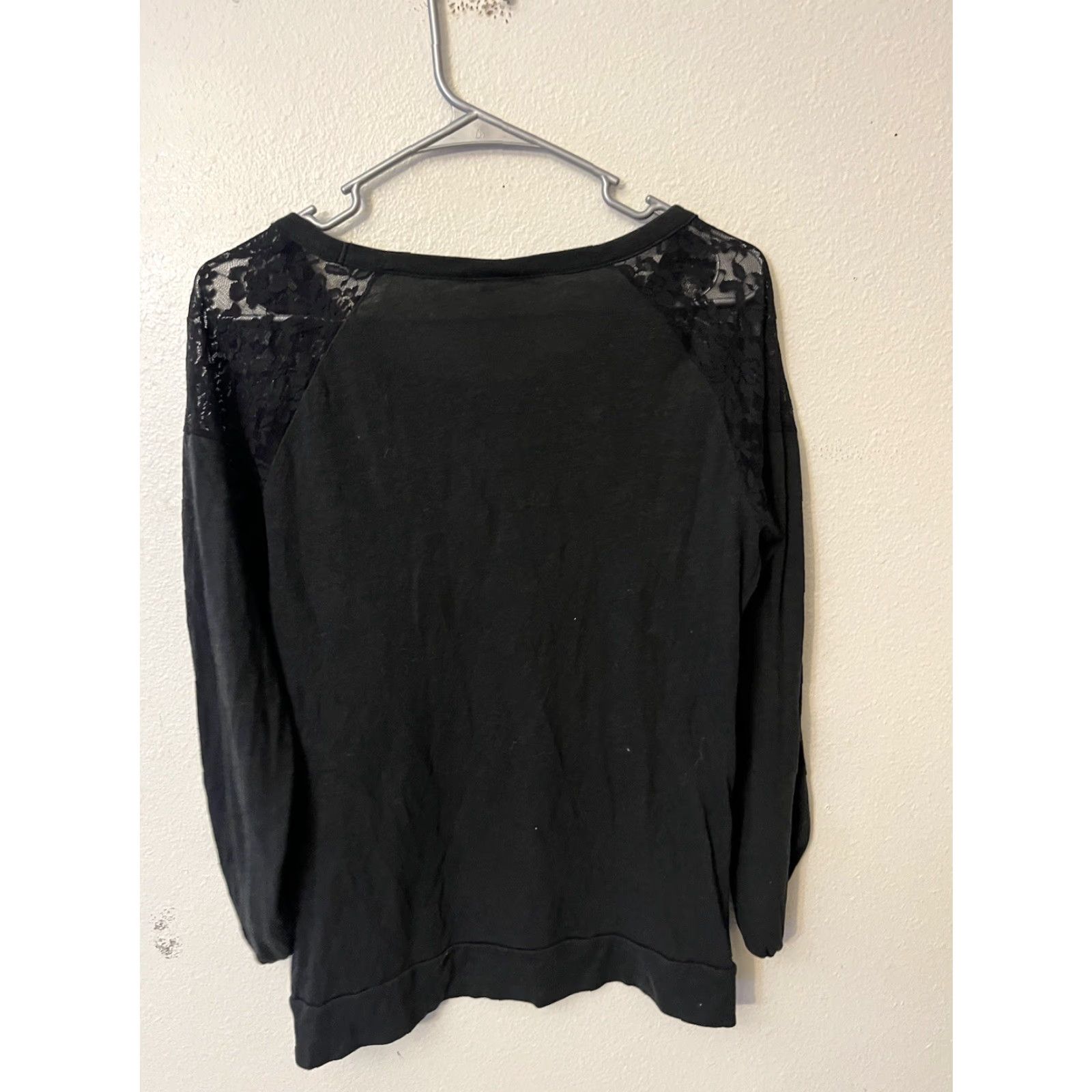Vintage PINK by Victoria Secret Black Long Sleeve Shirt Medium / Top Womens Shirt Long Sleeve Casual All Seasons Size M / US 6-8 / IT 42-44 - 3 Thumbnail