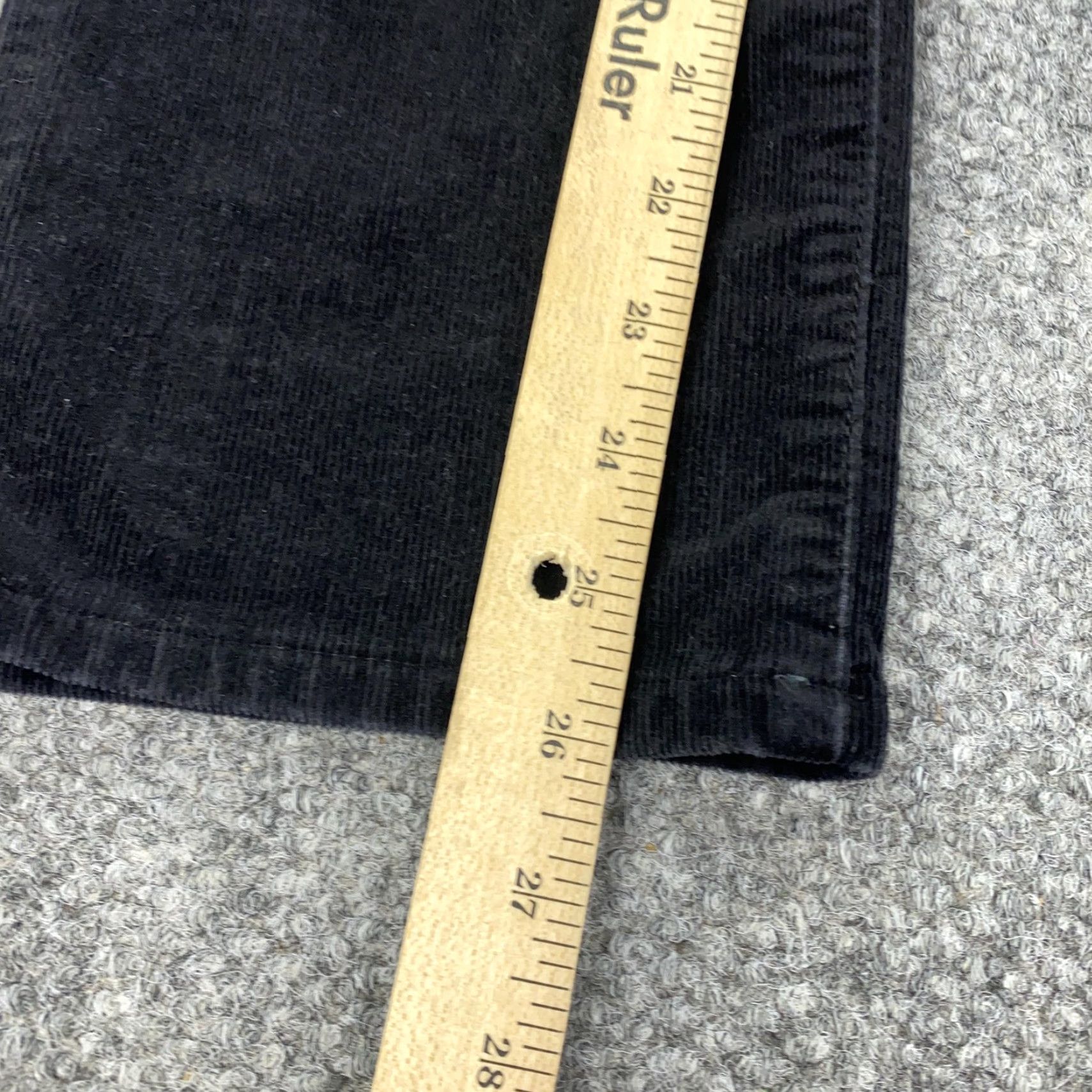Talbots Talbots Heritage Pants Jeans Womens 8P Black Corduroy Straight Leg Stretch Pockets Zip Casual Womens Size 30" / US 8 / IT 44 - 6 Thumbnail