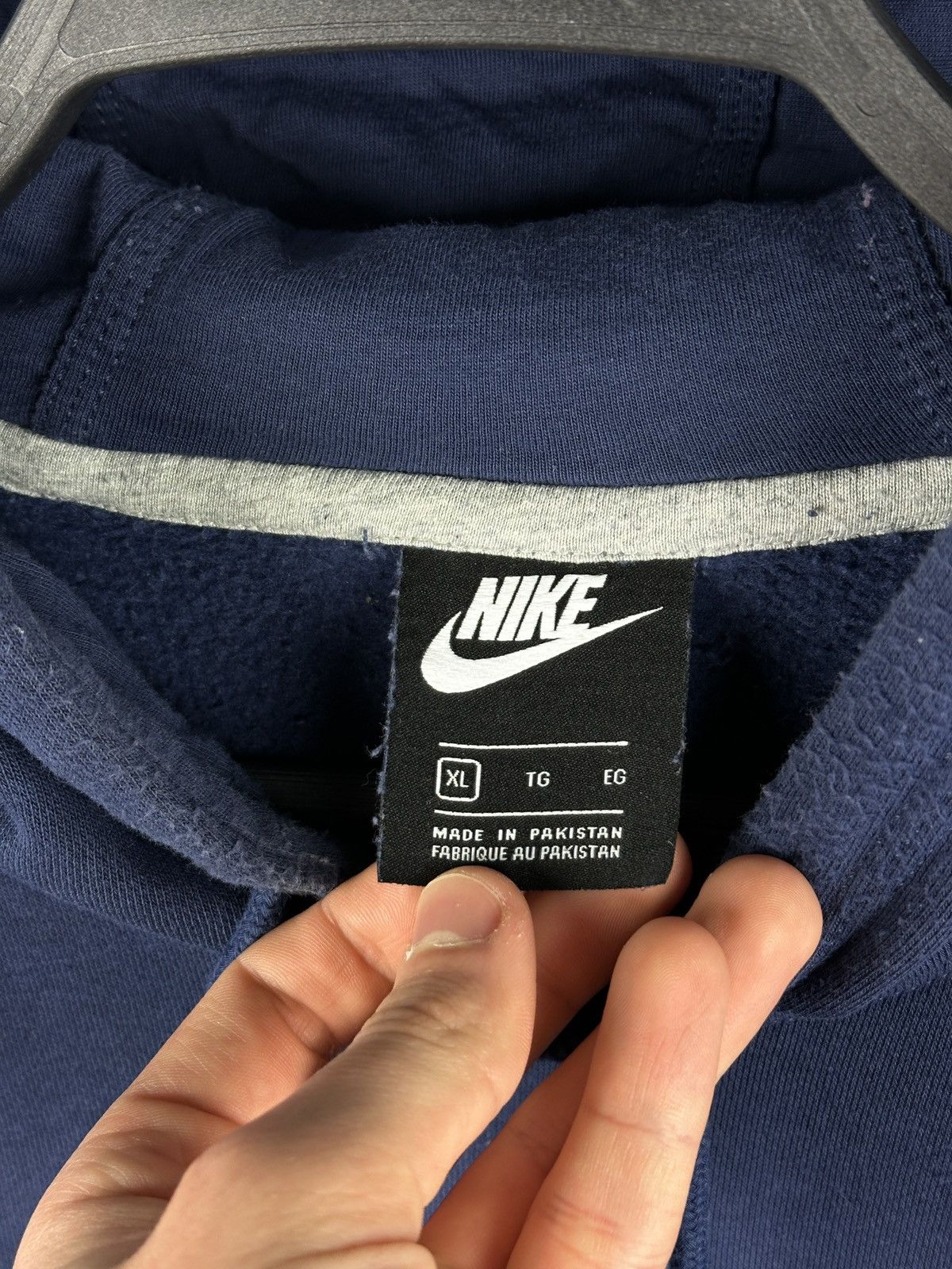 Nike × Vintage Y2K Nike Swoosh Logo Hoodie Size US XL / EU 56 / 4 - 6 Thumbnail