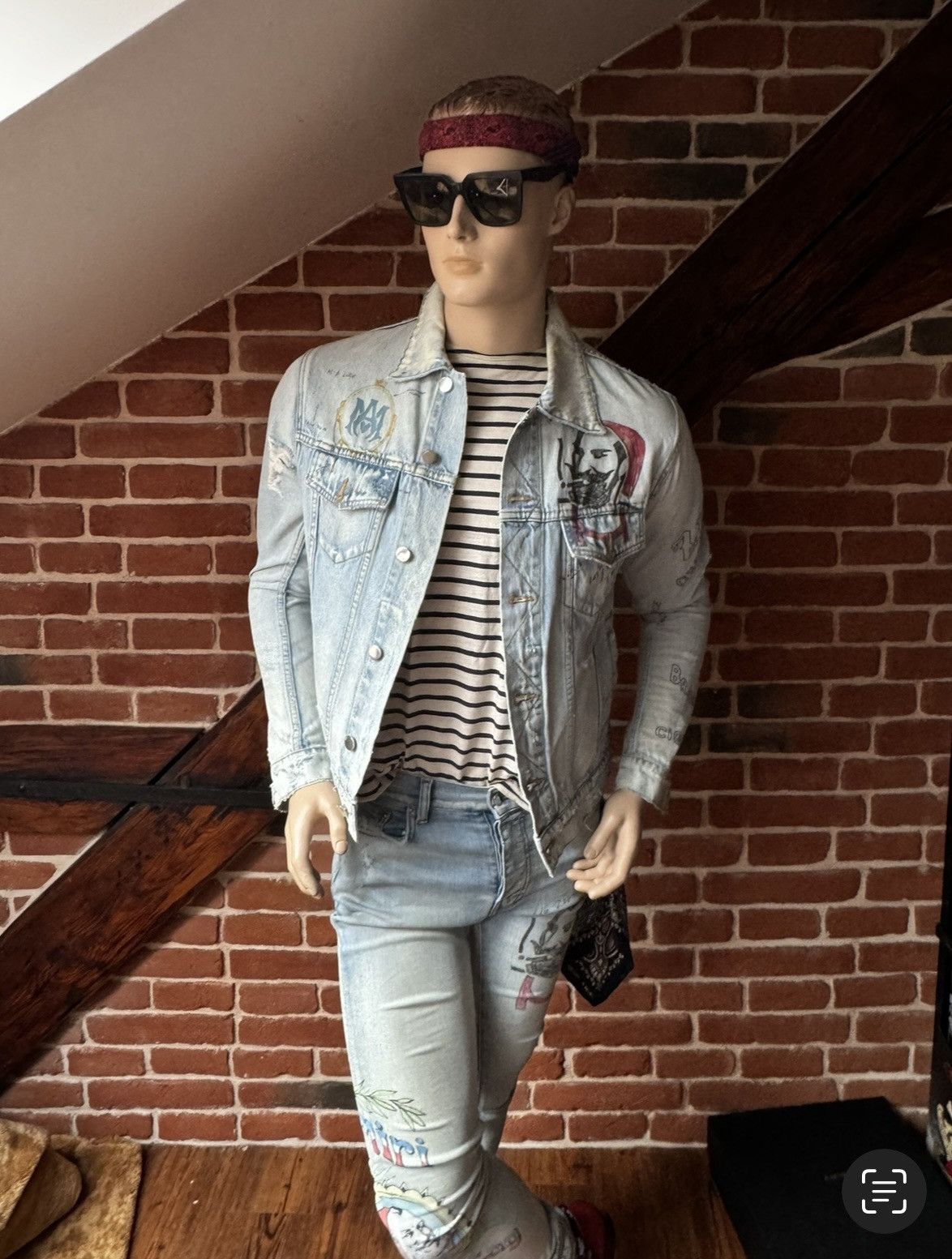 Amiri Amiri Zig Zag jeans 31 Size US 31 - 1 Thumbnail
