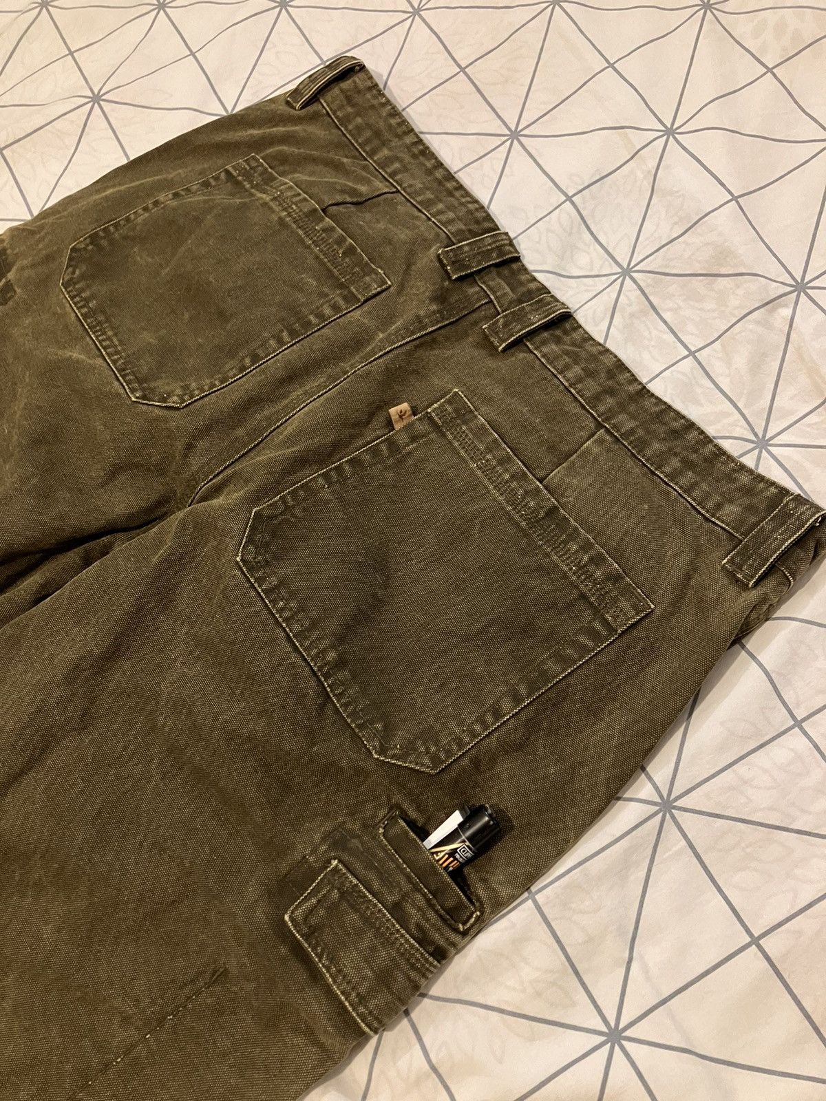 Carhartt × Vintage 🔥y2k double knee pants workwear swag Size US 35 - 6 Thumbnail
