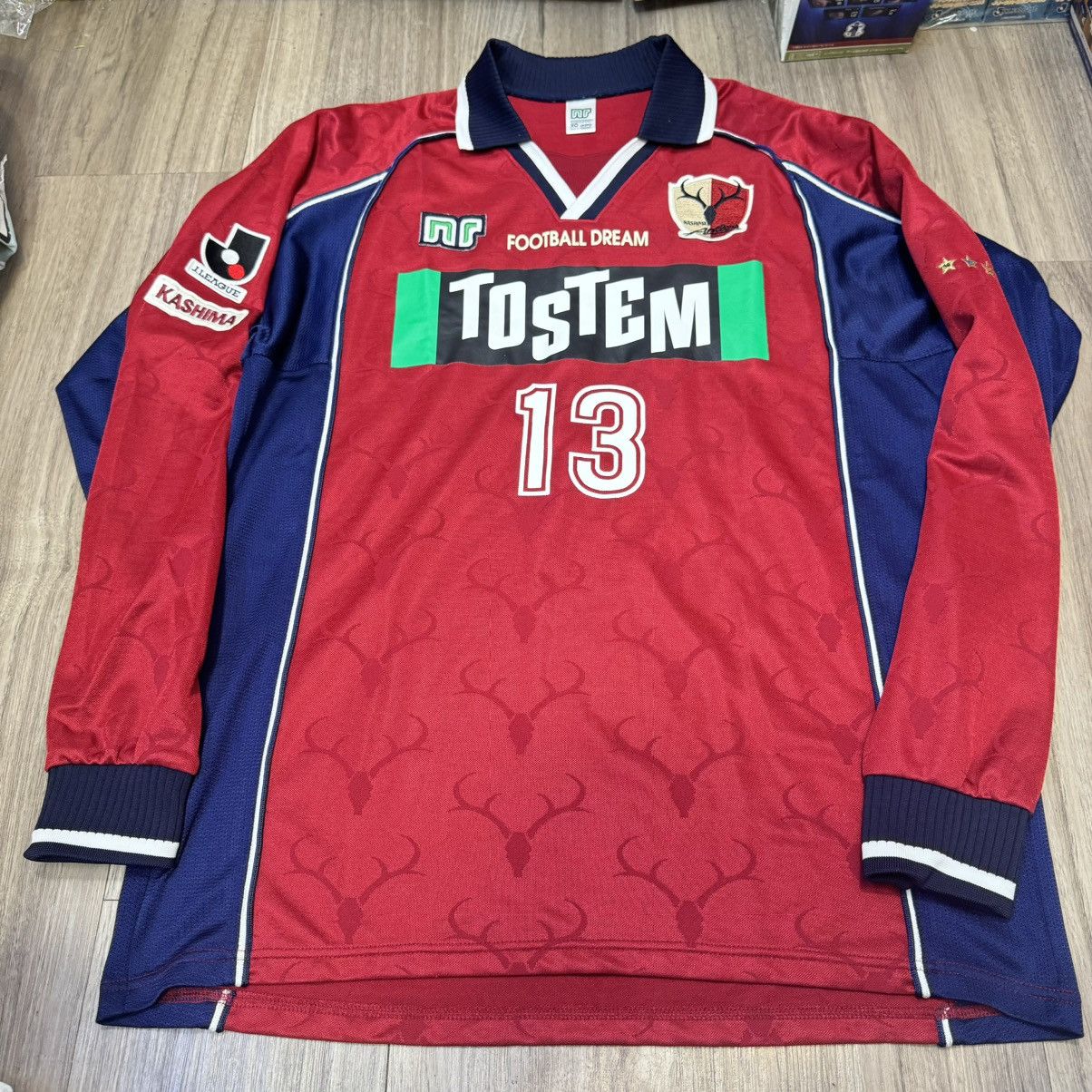 Japanese Brand kashima antlers 00/01 longsleeves home shirt #13 Yanagisawa Size US L / EU 52-54 / 3 - 1 Thumbnail