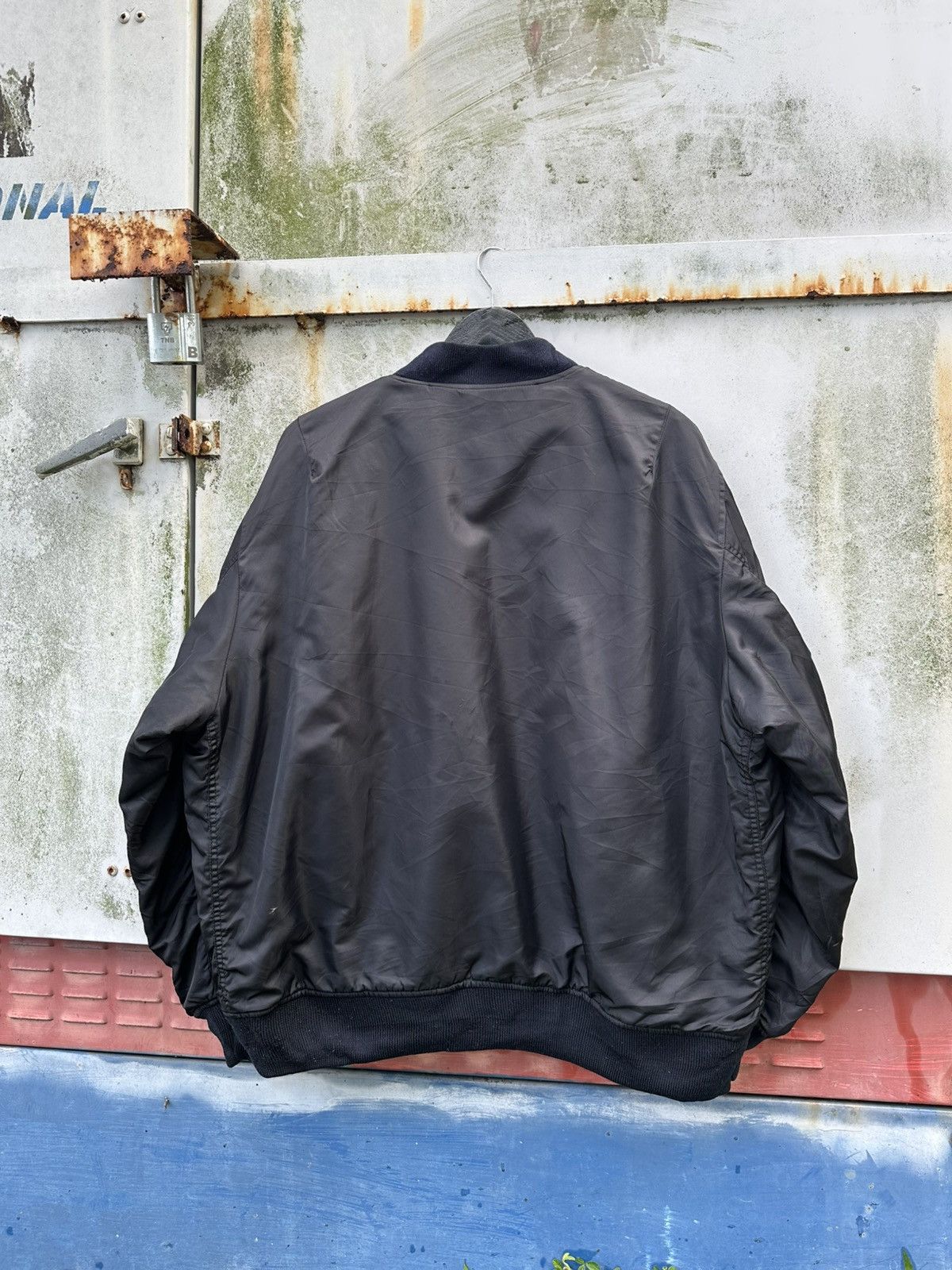 Vintage 🪖Vintage MA-1 Man Intermediate Oversized Bomber Jacket Size US XXL / EU 58 / 5 - 8 Thumbnail