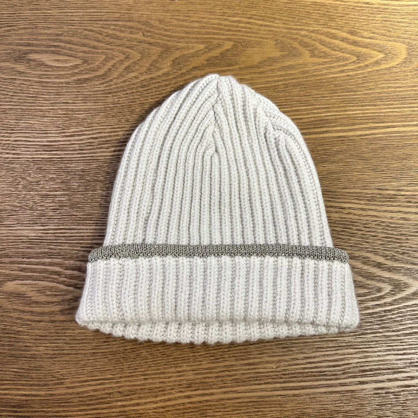 Brunello Cucinelli Brunello Cucinelli Beaded Cashmere Knit Beanie S Size ONE SIZE - 2 Thumbnail