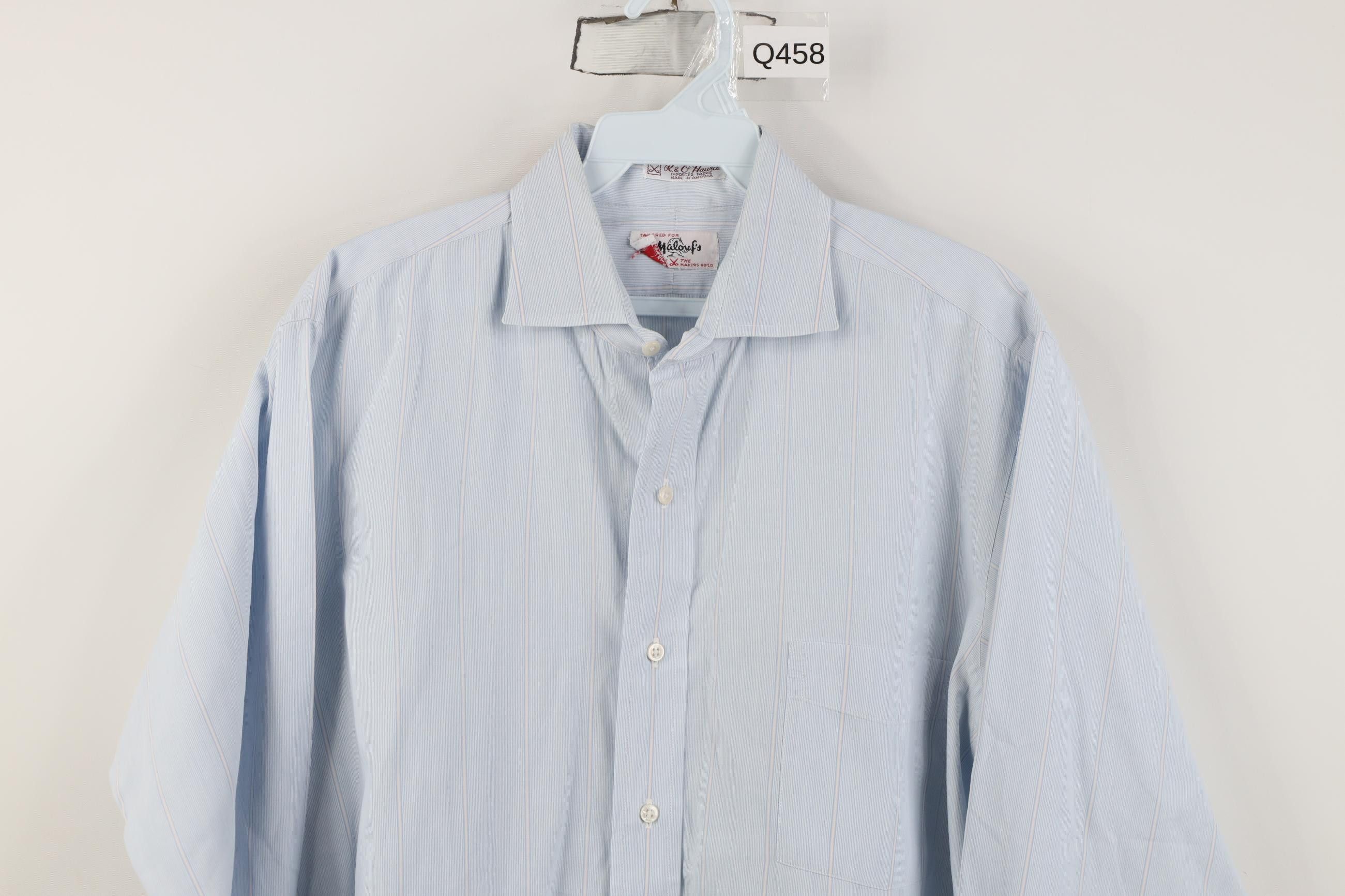 Vintage Vintage 70s Sanforized Cotton Striped Button Shirt Blue USA Size US M / EU 48-50 / 2 - 2 Thumbnail