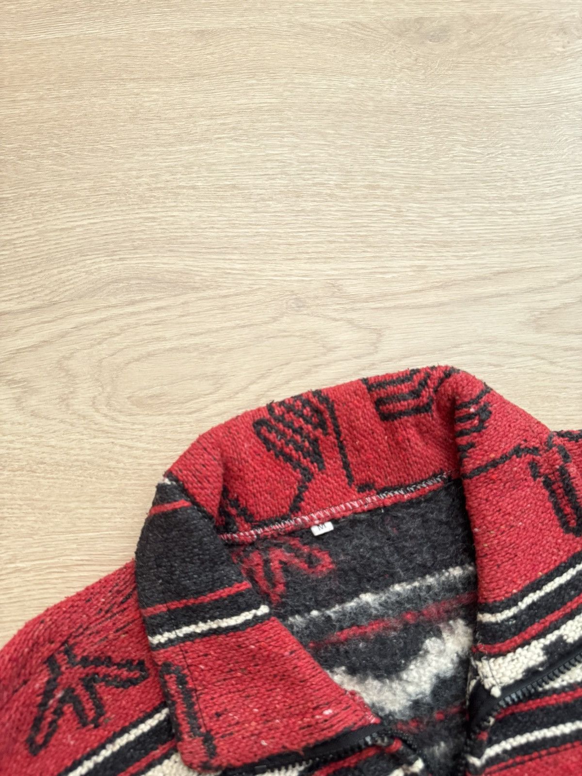 Mexicana Vintage 90-00’ Women’s Ecuador Hand Made Navajo Jacket Size L / US 10 / IT 46 - 6 Thumbnail