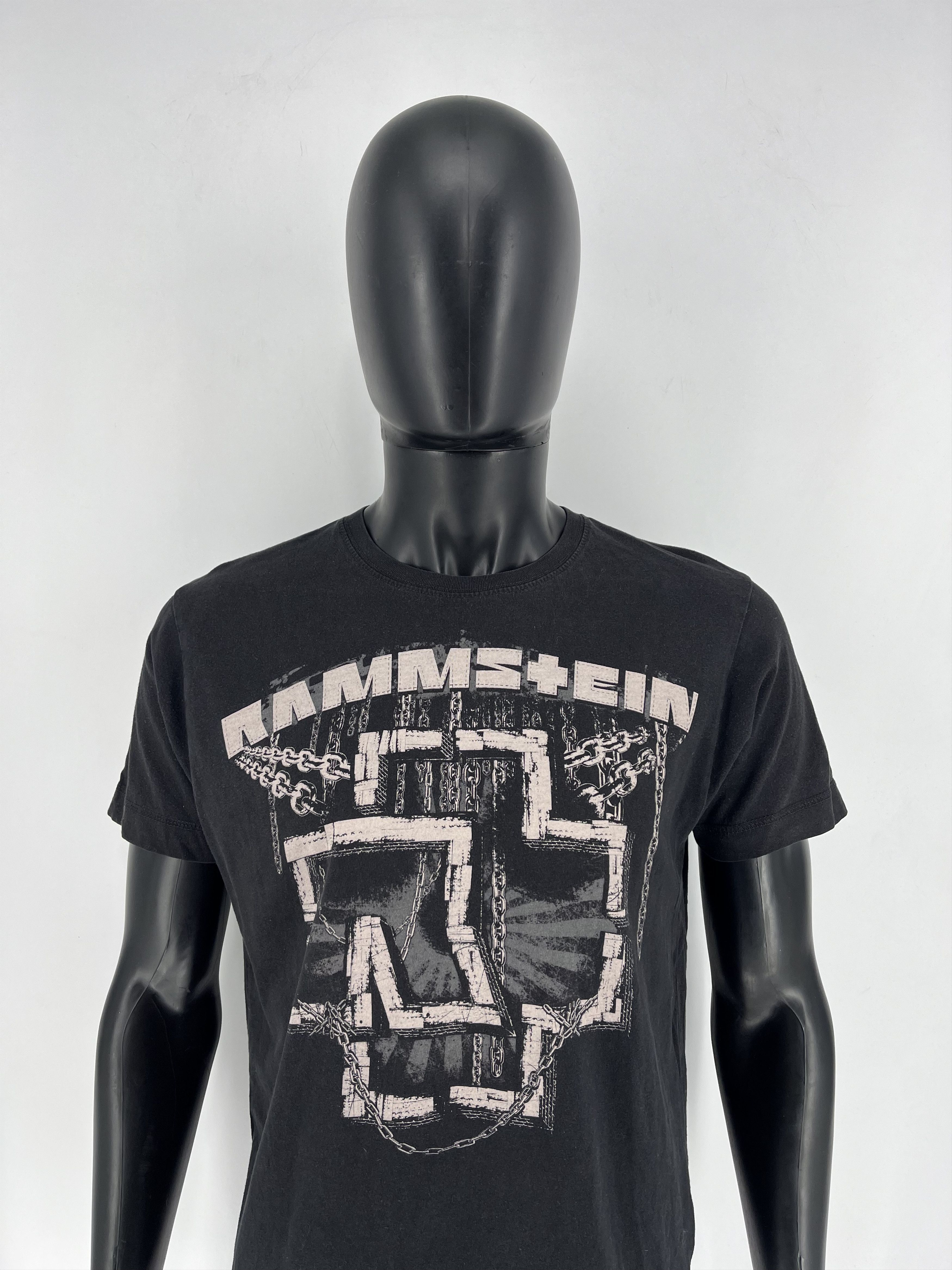 Band Tees × Vintage Vintage Y2K Rammstein Horror Print Band Rock Streetwear Size US L / EU 52-54 / 3 - 1 Thumbnail