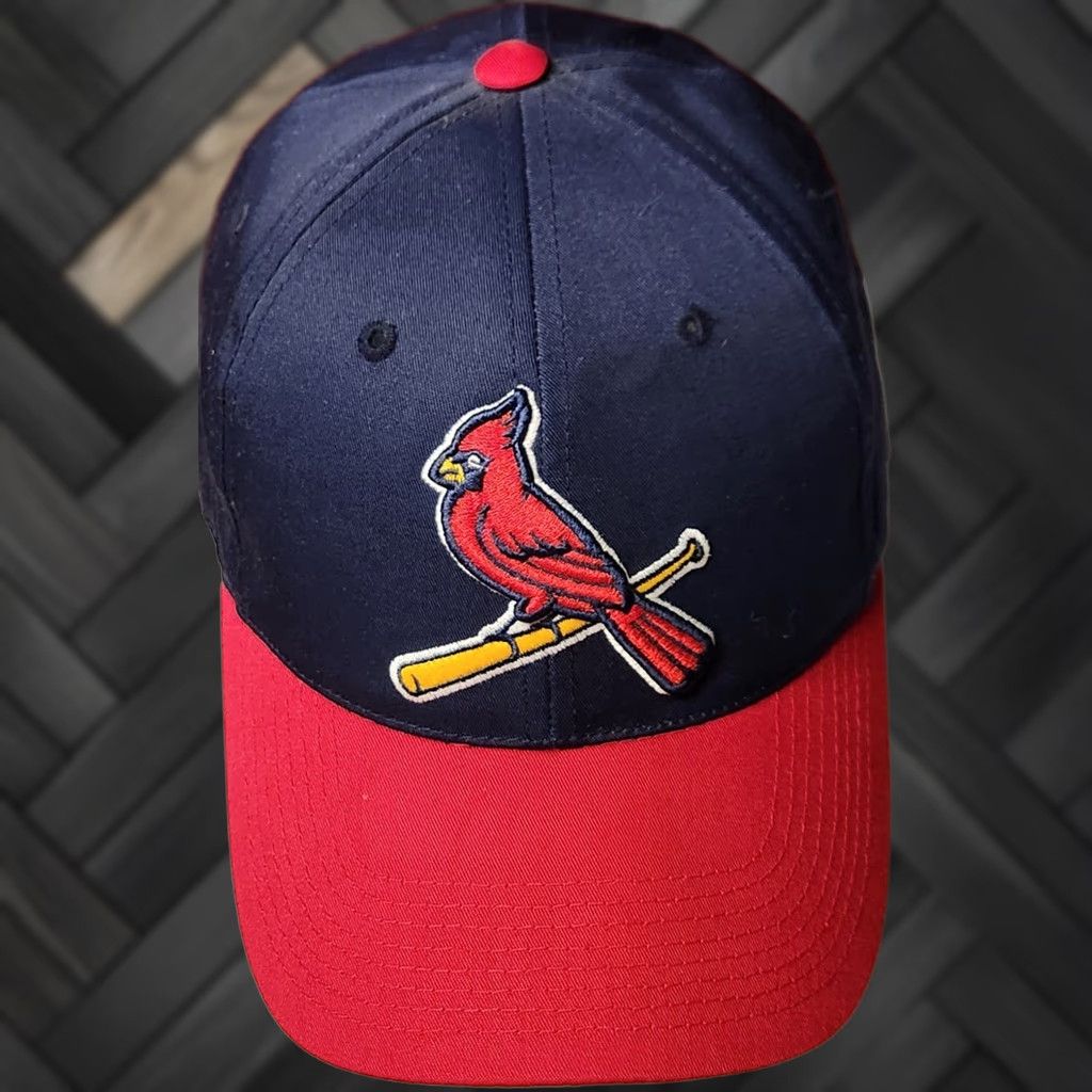 MLB VINTAGE St Louis Cardinals MLB Snapback Hat Cap Adult Adjustable Embroidered Blue Cotton Polyester Canvas Outdoor Cap Unisex Sports Size ONE SIZE - 1 Thumbnail