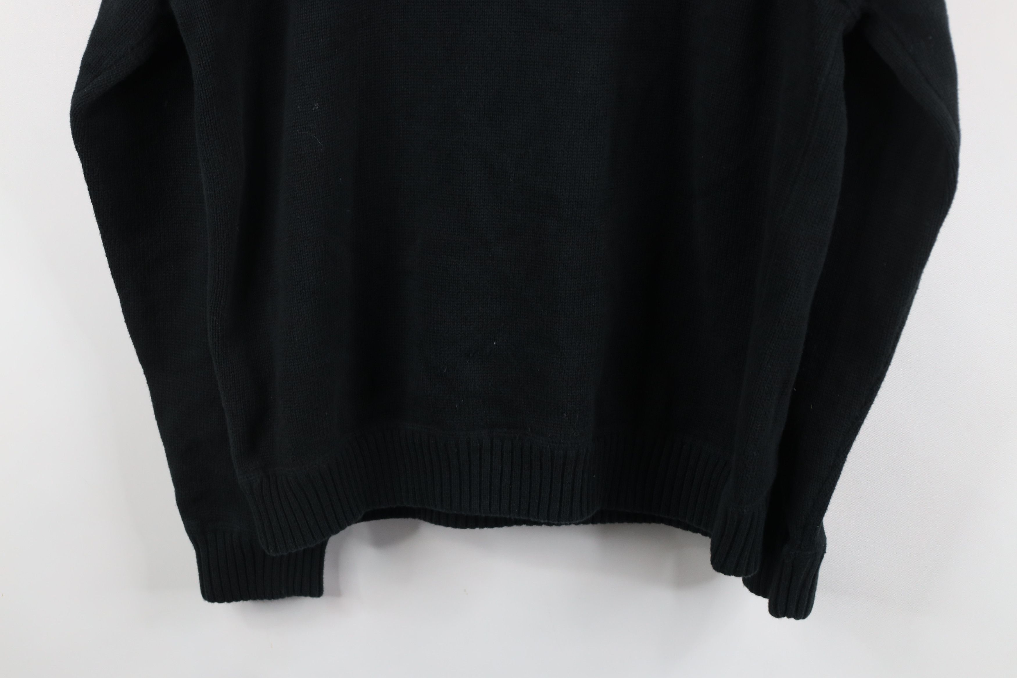 Eddie Bauer Vintage Eddie Bauer Knit Half Zip Pullover Sweater Black Size US L / EU 52-54 / 3 - 9 Thumbnail
