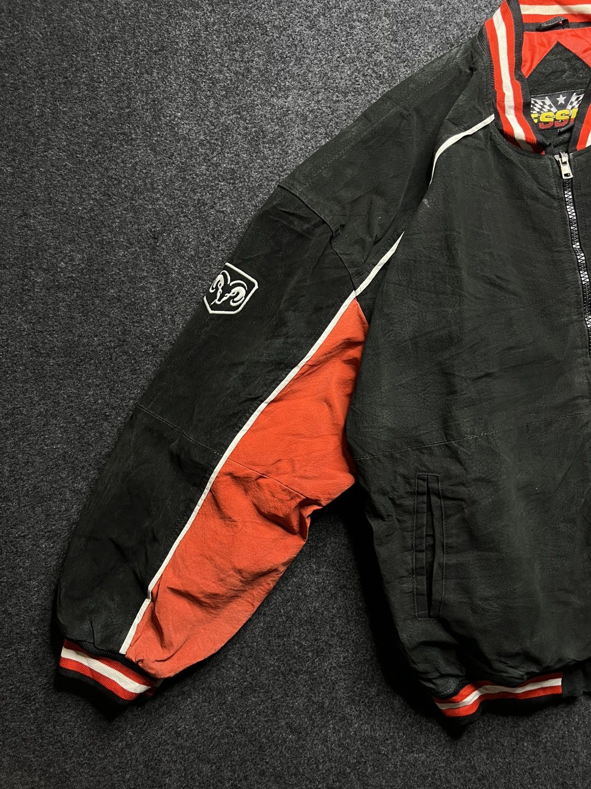 Other VTG NASCAR Essex Dodge Motorsports Real Suede Leather Jacket Size US XL / EU 56 / 4 - 10 Thumbnail