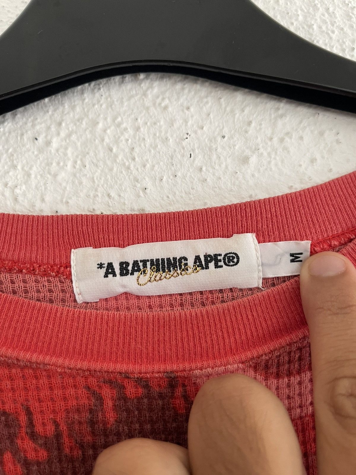 Bape Bape Red Fire Camo Longsleeve Thermal Size US M / EU 48-50 / 2 - 6 Thumbnail