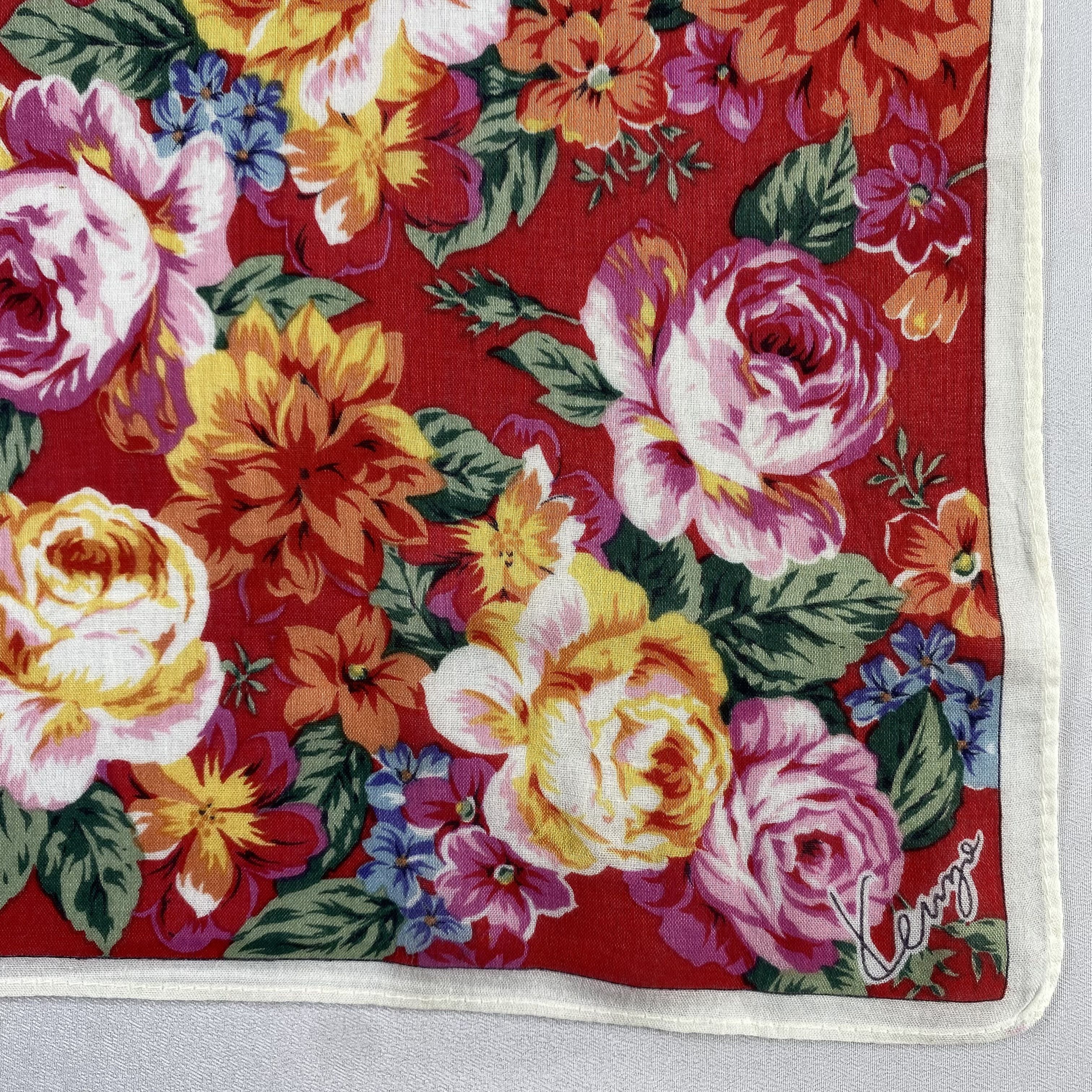Kenzo × Vintage Kenzo Handkerchief / Neckerchief / Bandana-P1031 Size ONE SIZE - 3 Thumbnail