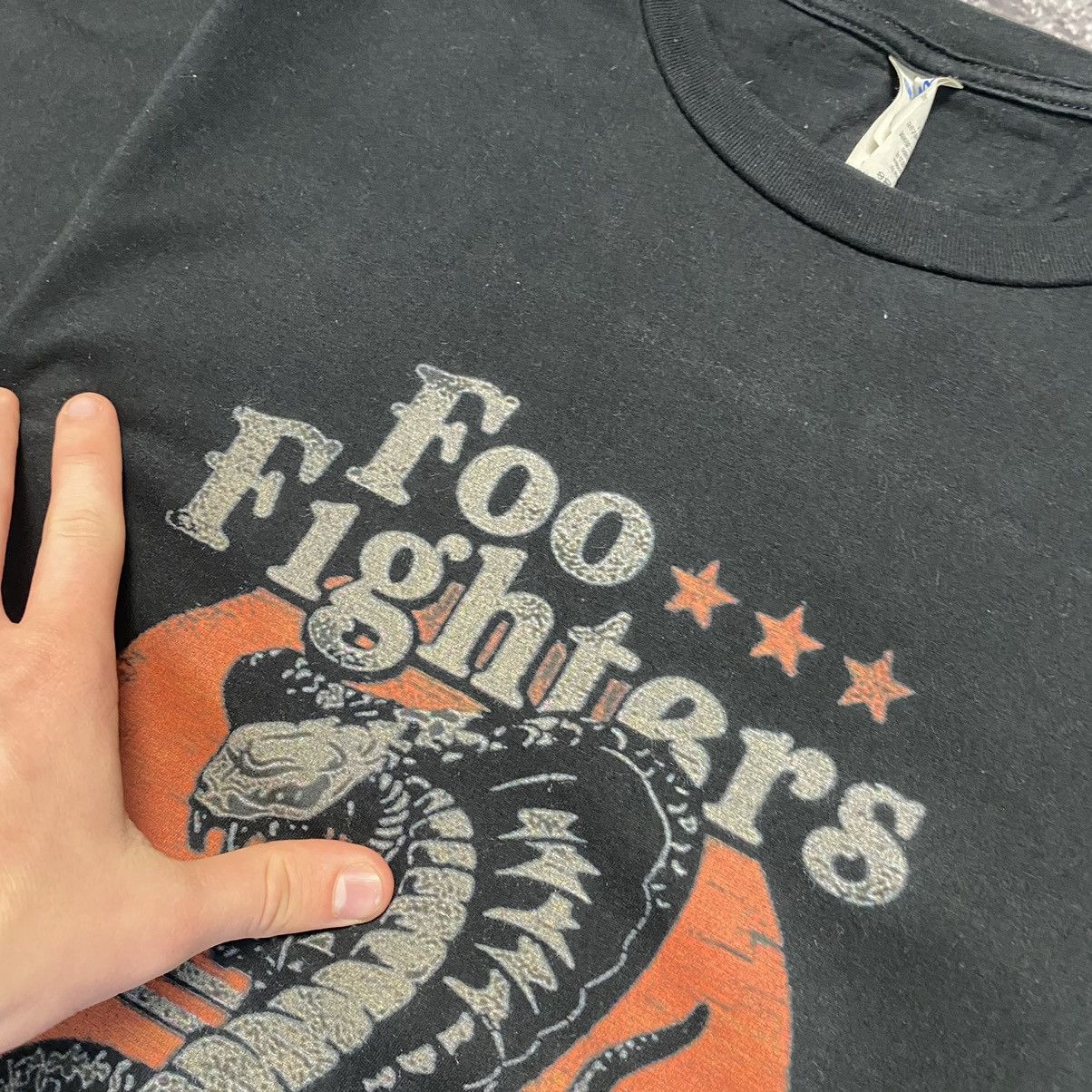 Band Tees Vintage Foo Fighters Big Snake logo 90’s rock band tee Size US M / EU 48-50 / 2 - 3 Thumbnail