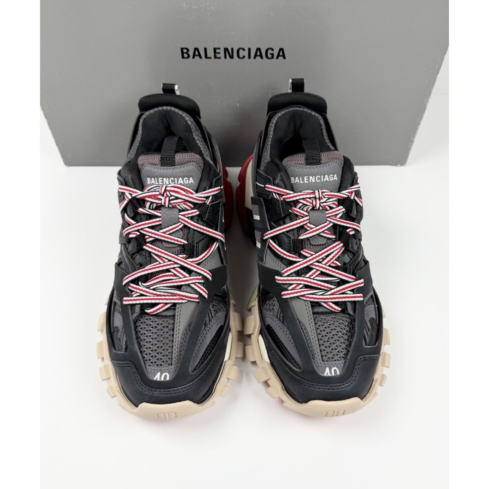 Balenciaga Size 40EU/7US - Balenciaga Track Black Red NEW Size US 7 / EU 40 - 3 Thumbnail