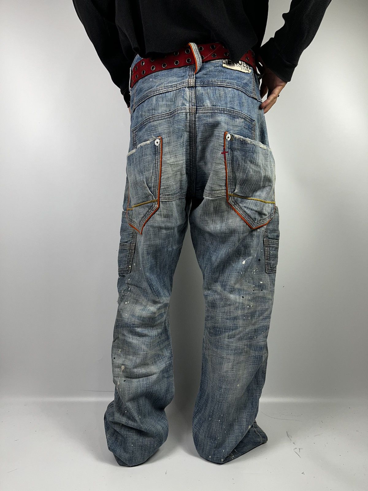 If Six Was Nine × Japanese Brand × Le Grande Bleu (L.G.B.) japanese brand genoeae cargos jeans pant Size US 32 / EU 48 - 17 Thumbnail