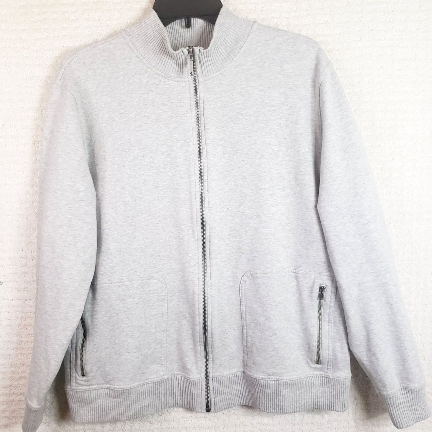 Ralph Lauren Lauren Ralph Lauren Active Jacket Womens XL Gray Jersey Full Zip Mock Collar Jacket Size XL / US 12-14 / IT 48-50 - 2 Thumbnail