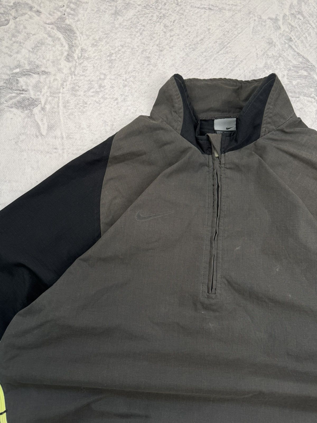 Nike × Vintage NIKE 1/3 ZIP NYLON VINTAGE LOGO OVERSIZE BOXY SWEATSHIRT Size US M / EU 48-50 / 2 - 7 Thumbnail