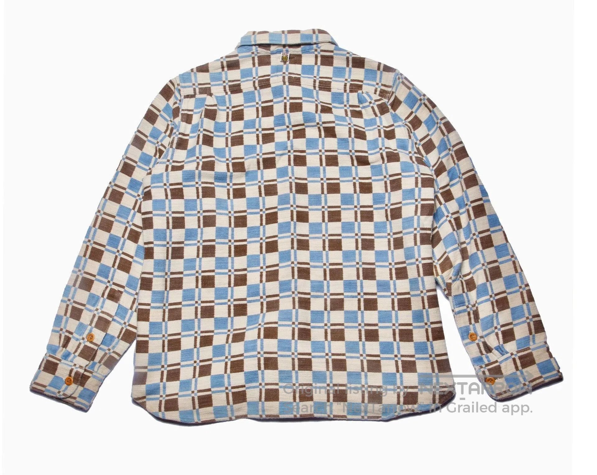 Visvim Blue Checkered Long Sleeve Button-Up Shirt. Size US M / EU 48-50 / 2 - 2 Thumbnail