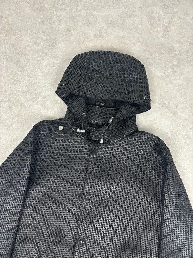 Emporio Armani AW2013 Emporio Armani Black Perfored Hooded Jacket Size US L / EU 52-54 / 3 - 4 Thumbnail