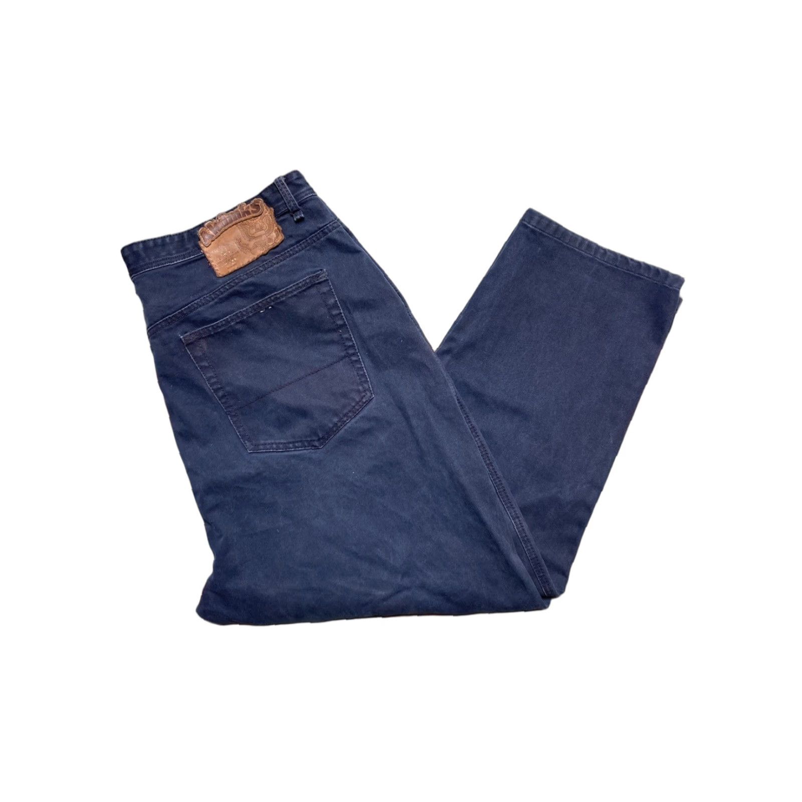 Akademiks VINTAGE Akademiks Jeans Baggy Wide-Leg Grunge Distressed Faded 44x29 Mens Jeans Wide-Leg Grunge 90s Skater Blue Size US 44 / EU 60 - 1 Thumbnail