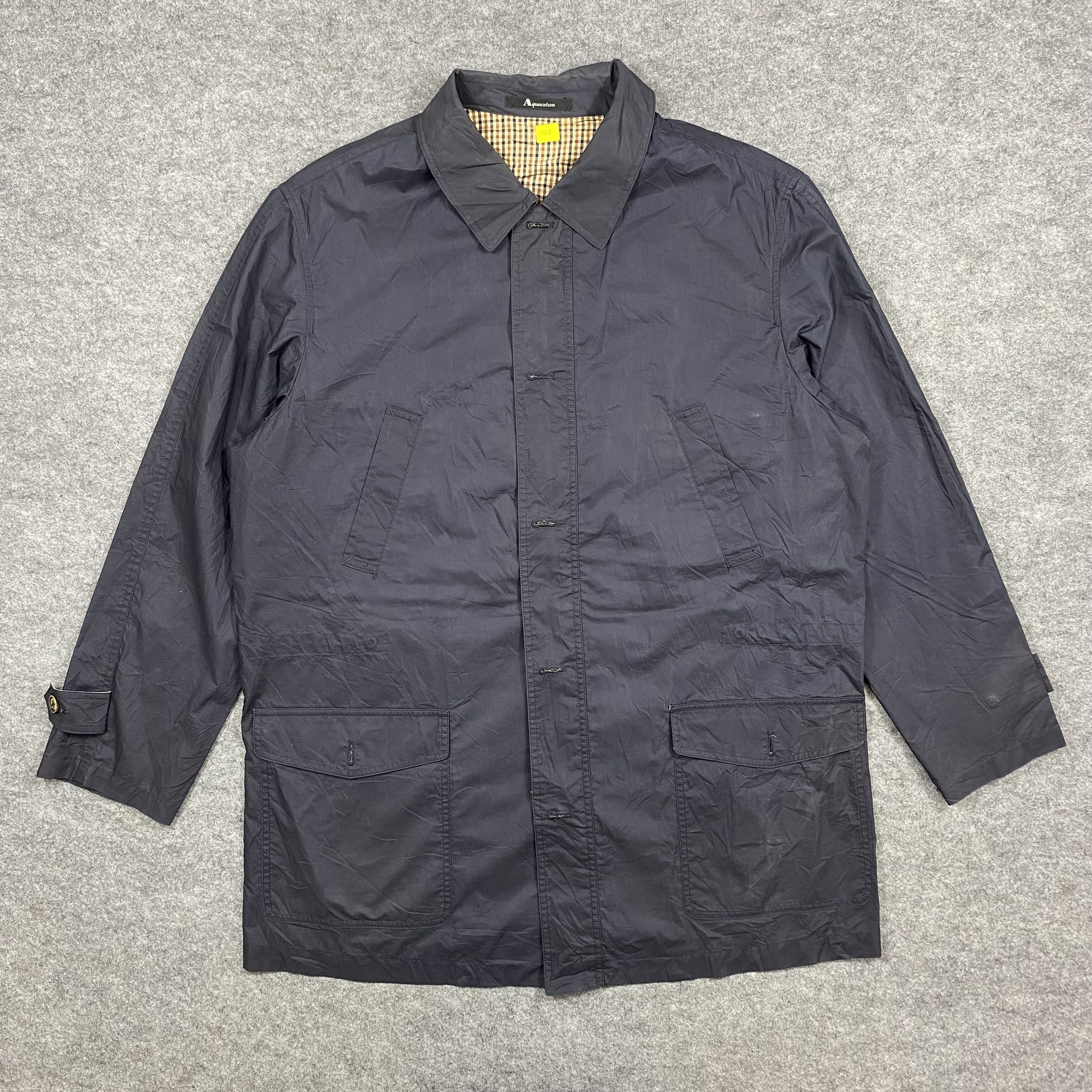 Aquascutum VINTAGE 90s AQUASCUTUM Navy Field Jacket-J668 Size US L / EU 52-54 / 3 - 1 Thumbnail