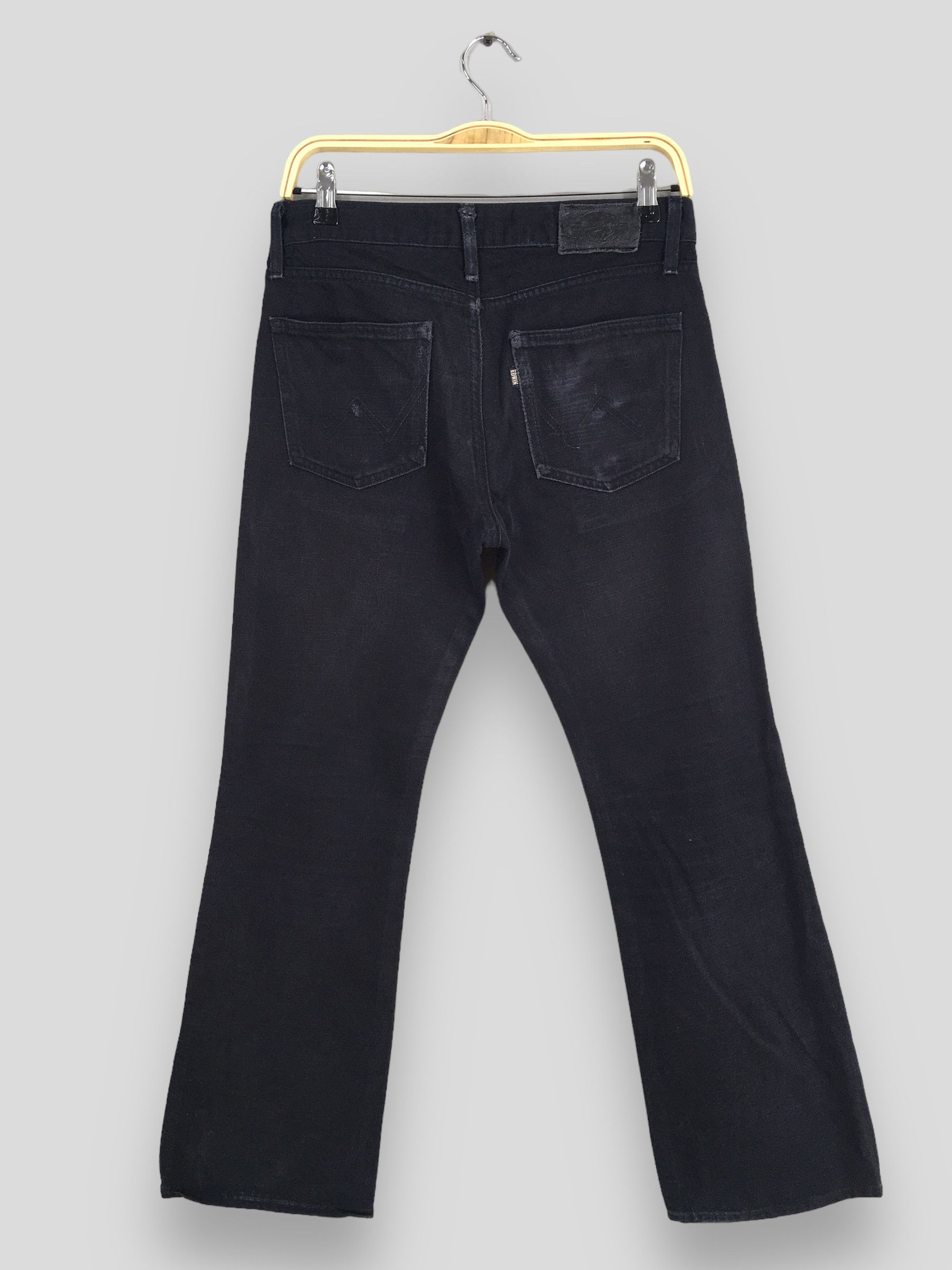 Edwin Size 28x28 Y2K Edwin E Function Japan Black Bootcut Denim Size US 28 / EU 44 - 8 Thumbnail