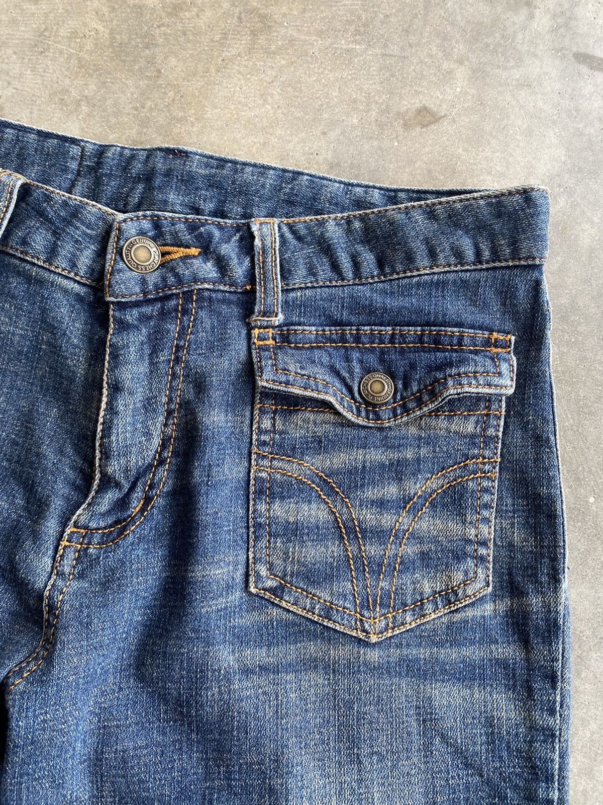 Japanese Brand Flare Jeans Back Forth Python Multi-pocket Size US 29 - 6 Thumbnail