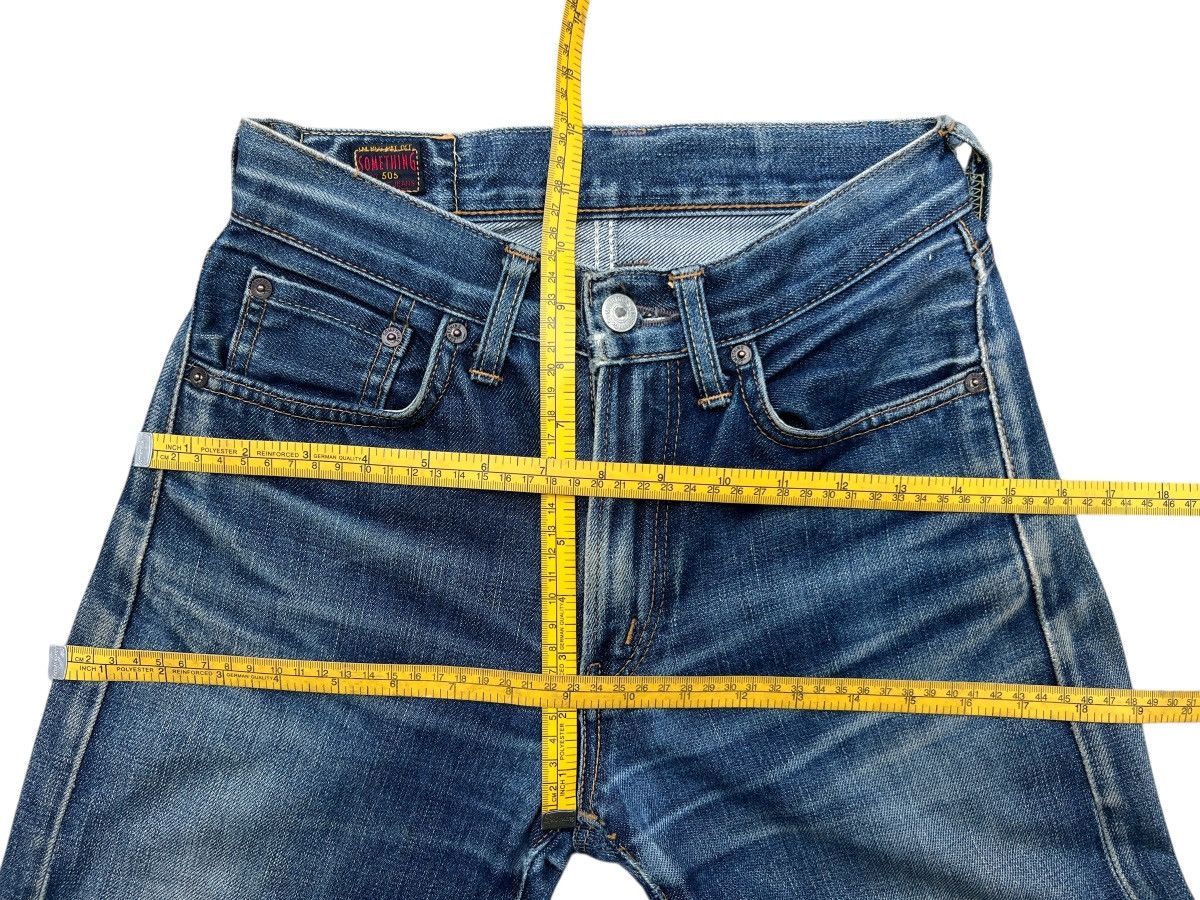 Vintage Vtg Something Edwin Distressed Selvedge Denim Jeans 26x29 Size 26" / US 2 / IT 38 - 14 Thumbnail