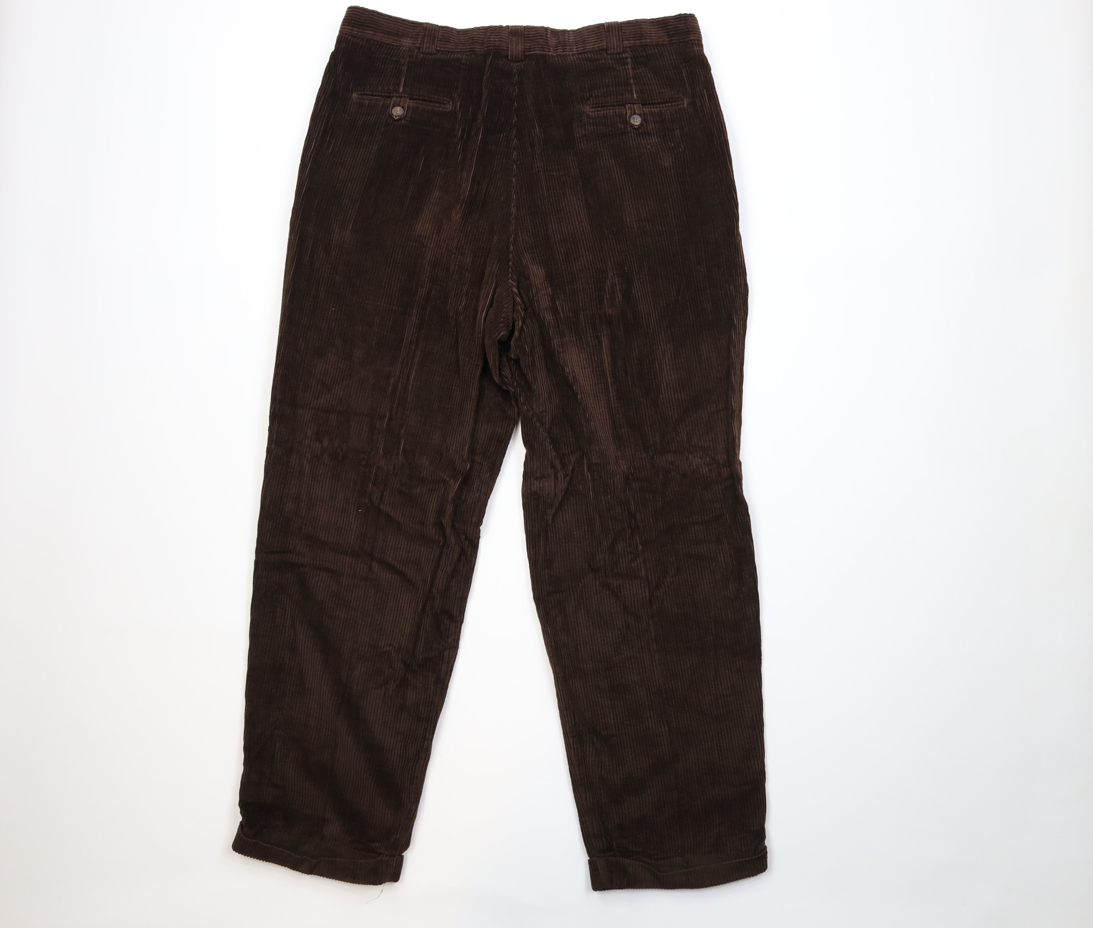 Vintage Vintage 90s Streetwear Wide Leg Corduroy Chino Pants USA Size US 38 / EU 54 - 10 Thumbnail