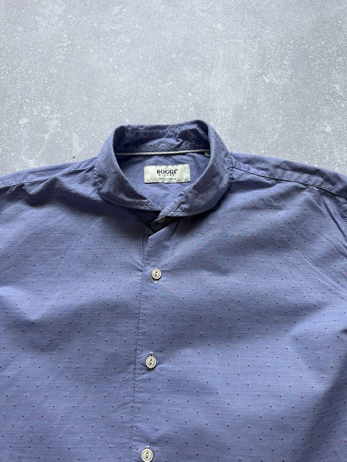 Boggi BOGGI MILANO Blue Check Long Sleeve Button Down Shirt XL Size US XL / EU 56 / 4 - 3 Thumbnail