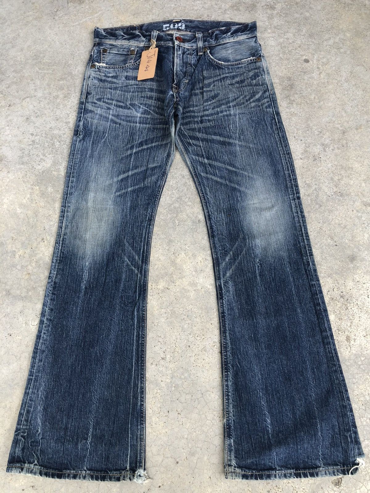 If Six Was Nine Japanese Edwin Flared Jeans Distressed Jeans Size US 34 / EU 50 - 2 Thumbnail