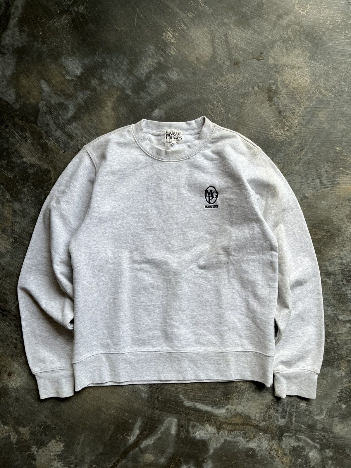 Marithe + Francois Girbaud Marithe francois girbaud paris mini logo grey sweatshirt Size US M / EU 48-50 / 2 - 1 Thumbnail