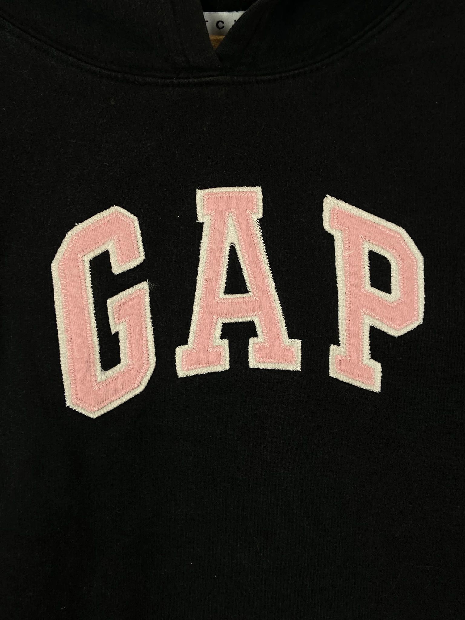 Gap GAP Women Hoodie Black Pink Spellout Embroidered S Size US S / EU 44-46 / 1 - 2 Thumbnail