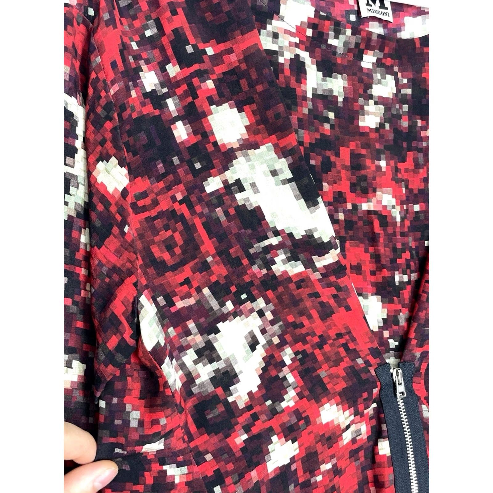 Missoni Missoni Blouse Women Silk Red Size 42 Long Sleeve Zipper Casual VINTAGE? No Size M / US 6-8 / IT 42-44 - 3 Thumbnail