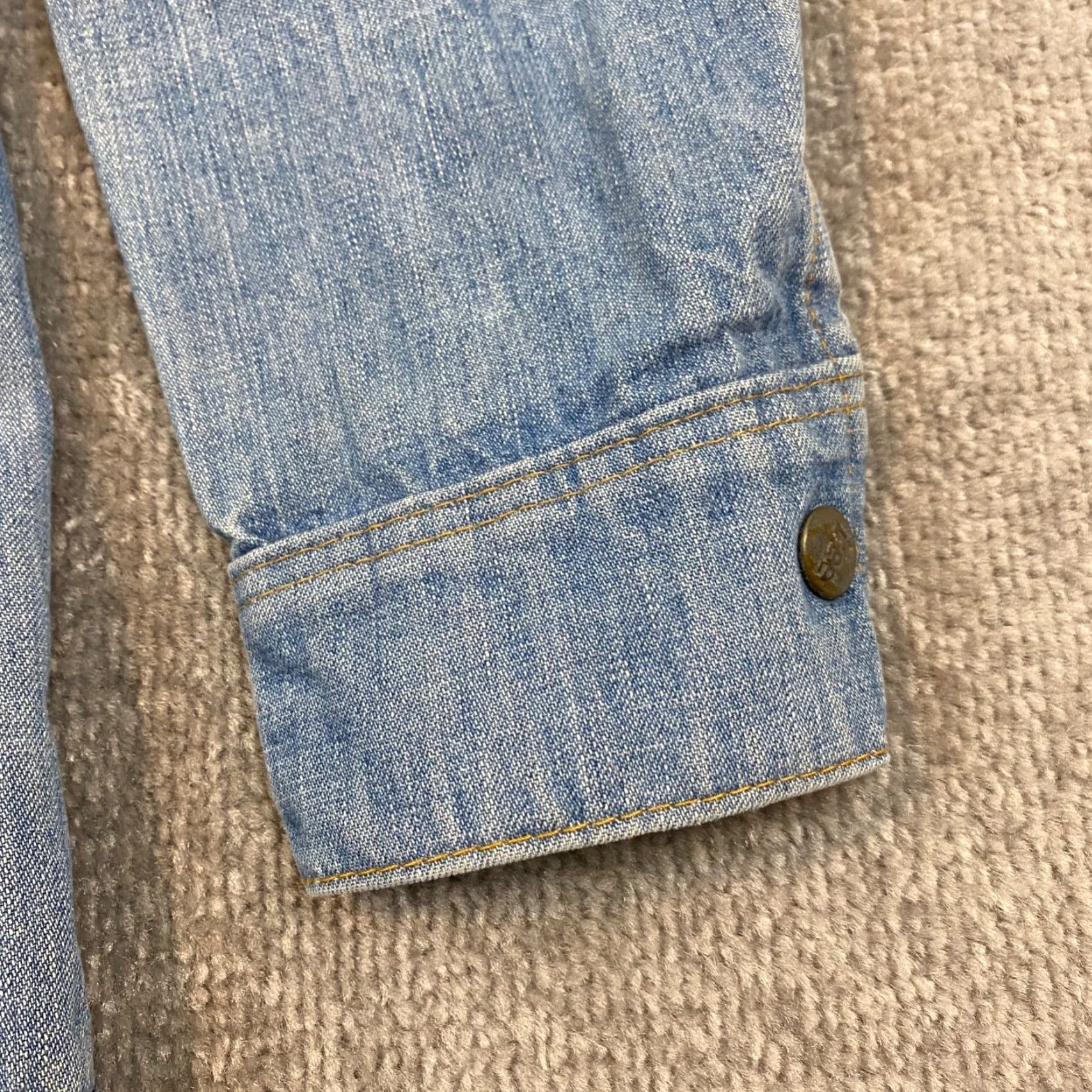 Lee VINTAGE Lee Storm Rider Women S-M Blue Cargo Denim Military Epaulet Snap USA 70s Size S / US 4 / IT 40 - 6 Thumbnail