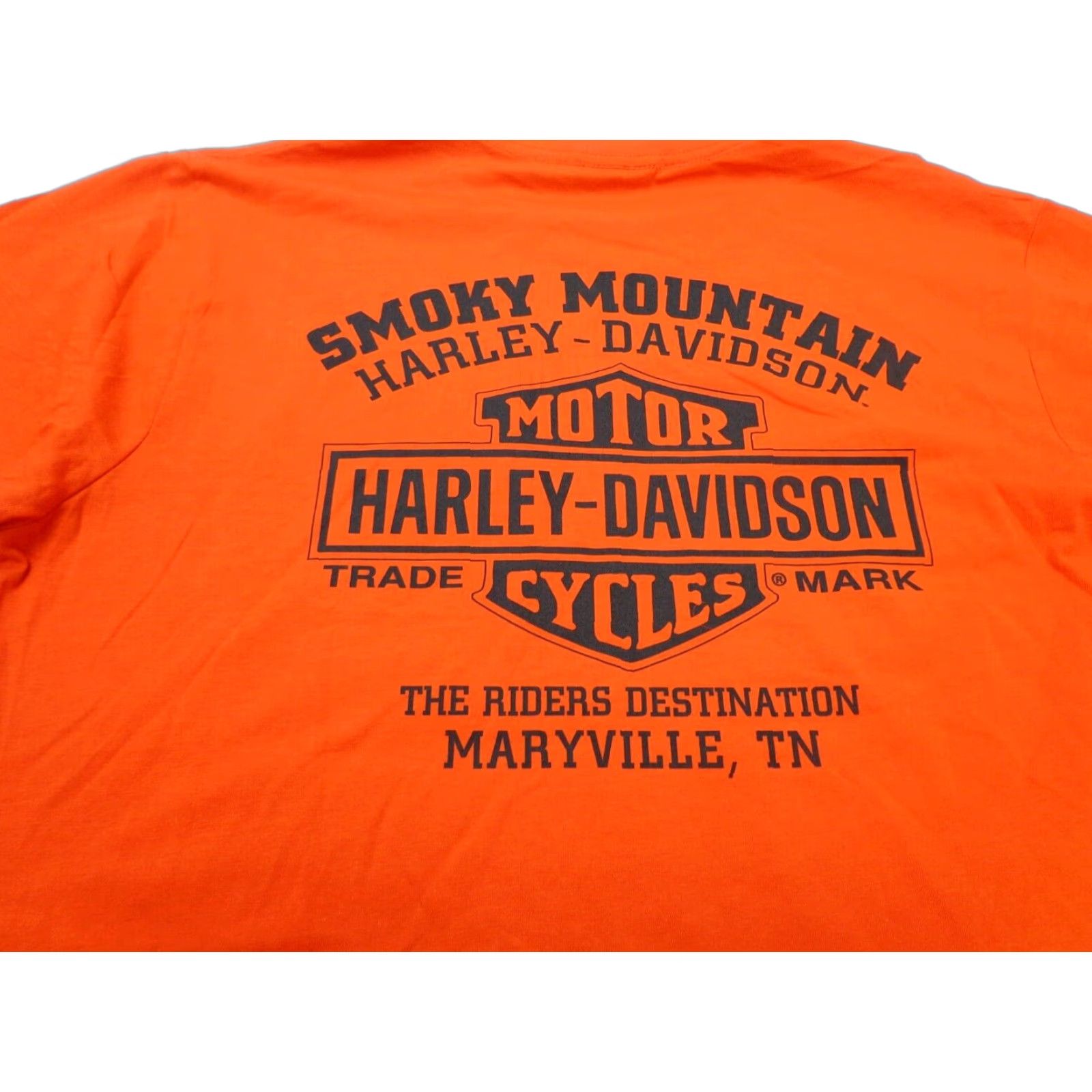 Harley Davidson Harley-Davidson Mens T-Shirt Smoky Mountains Orange Pocket Small S Orange Pockets Smoky Mountains Harley-Davidson Shirt Mens T-Shirt Size US S / EU 44-46 / 1 - 1 Thumbnail