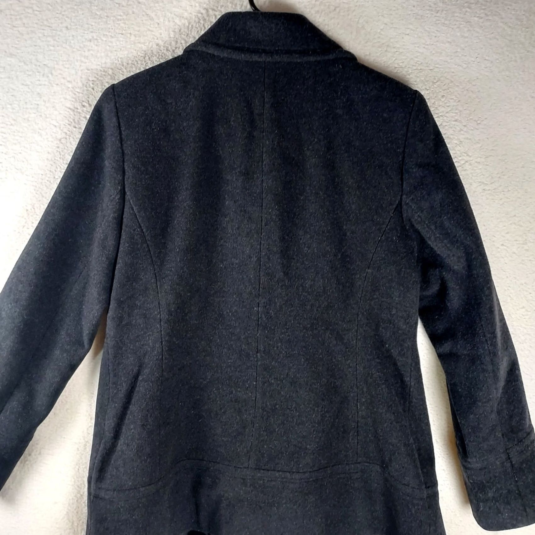 Anne Klein Anne Klein Women’s Wool Blend Peacoat Jacket Black Button Front Size M Size M / US 6-8 / IT 42-44 - 3 Thumbnail
