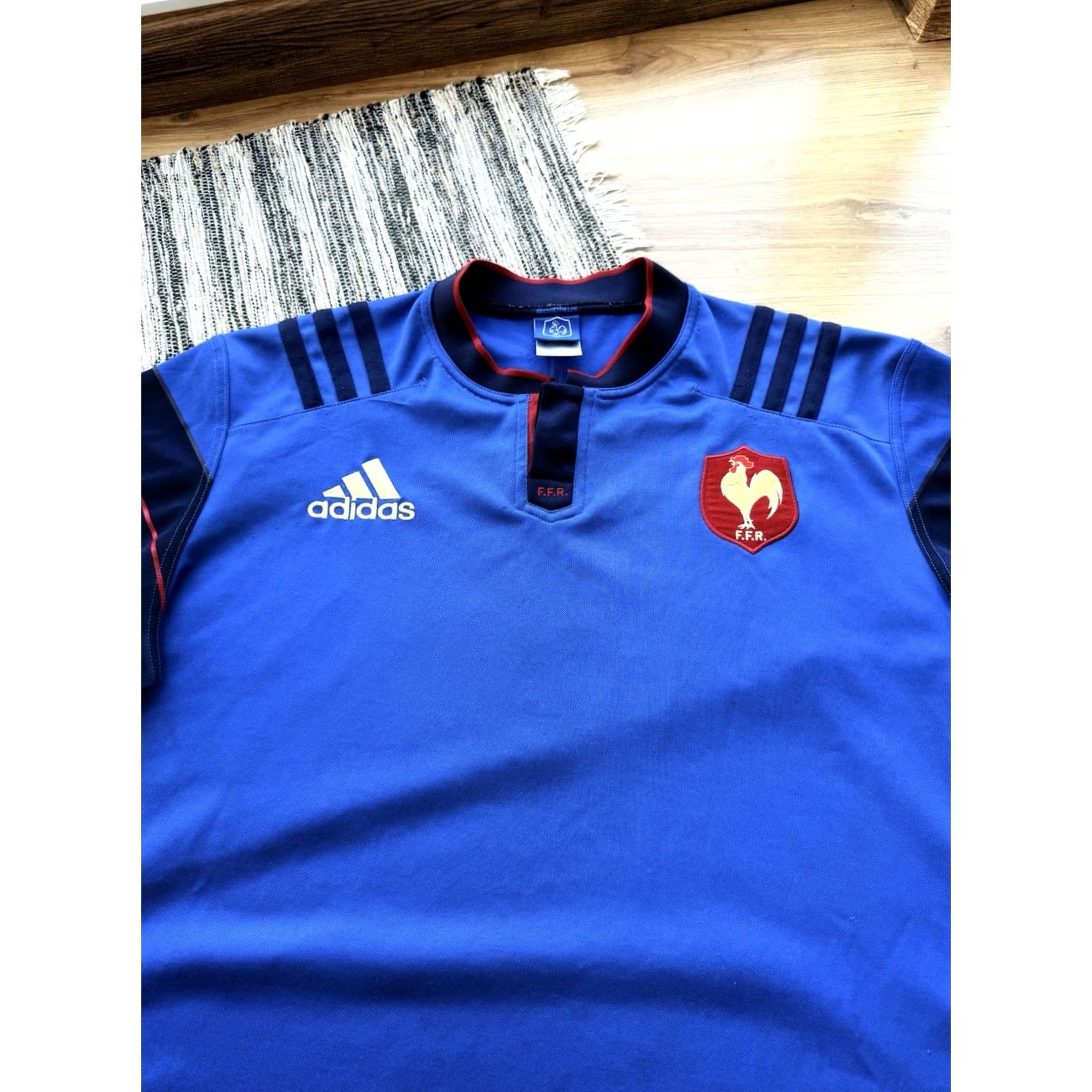 Adidas France Adidas Rugby National Team Shirt 2015/16 Blue XL Jersey Size US XL / EU 56 / 4 - 7 Thumbnail