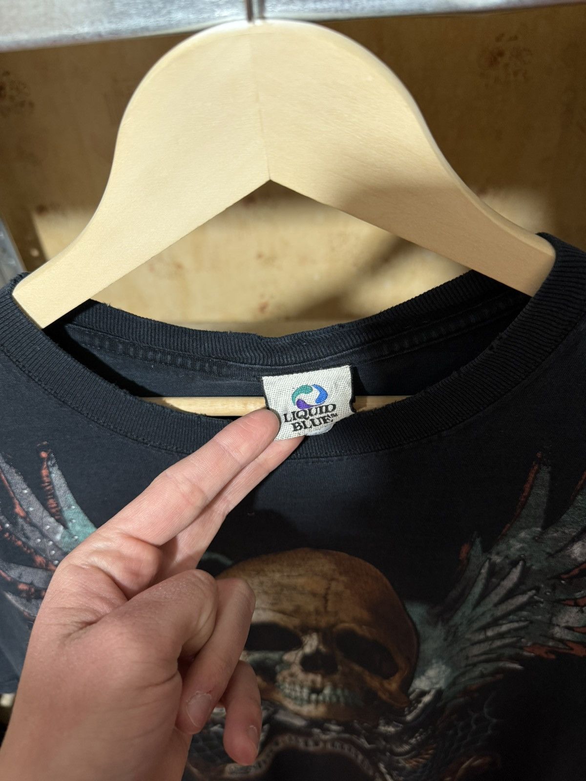 Harley Davidson × Liquid Blue × Vintage Vintage 2000’s Liquid Blue Shut Up Amd Ride Bike T-Shirt Y2K Size US XL / EU 56 / 4 - 4 Thumbnail