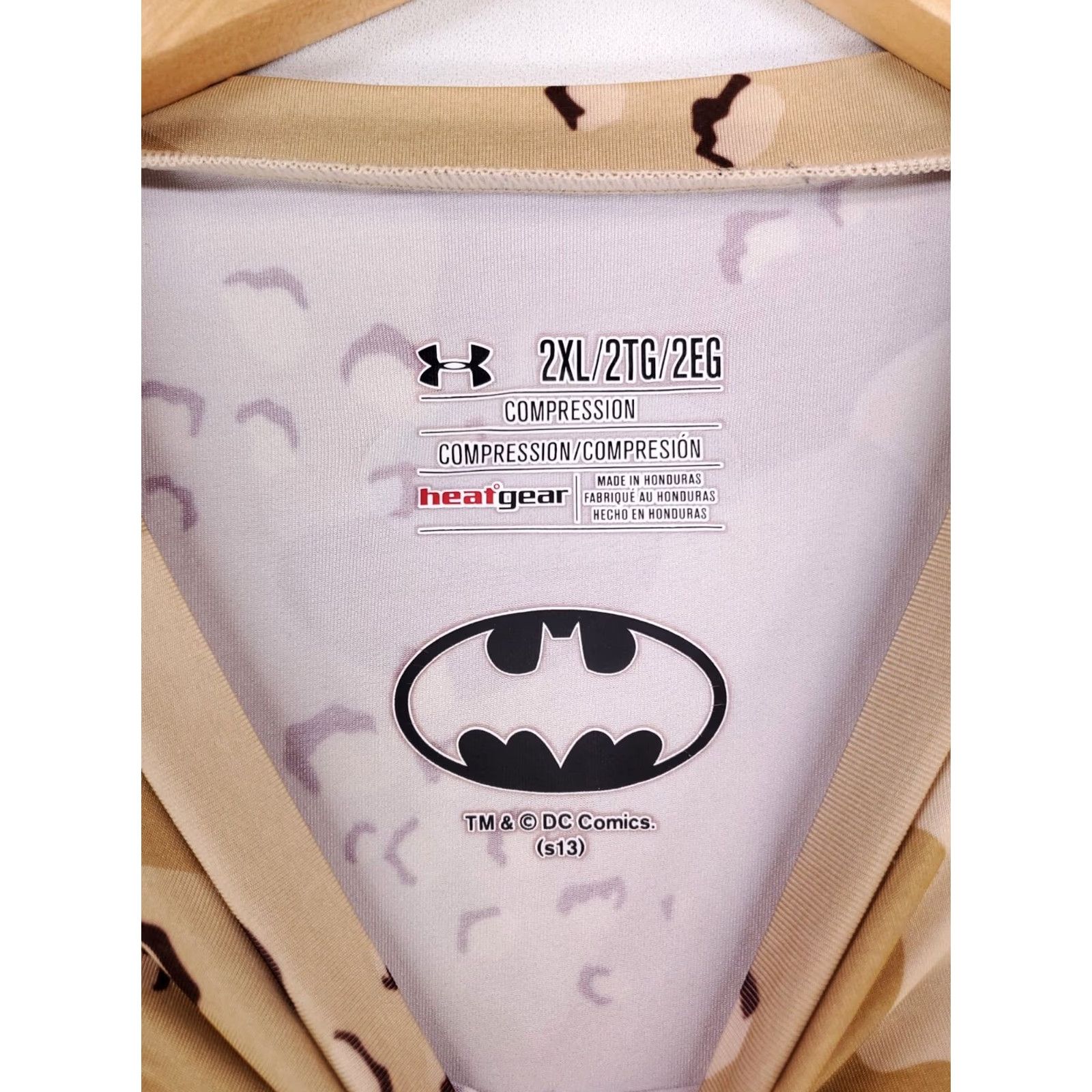 Under Armour Under Armour T-Shirt Batman Compression Camouflage Chocolate Chip Mens 2XL Brown Size US XXL / EU 58 / 5 - 2 Thumbnail