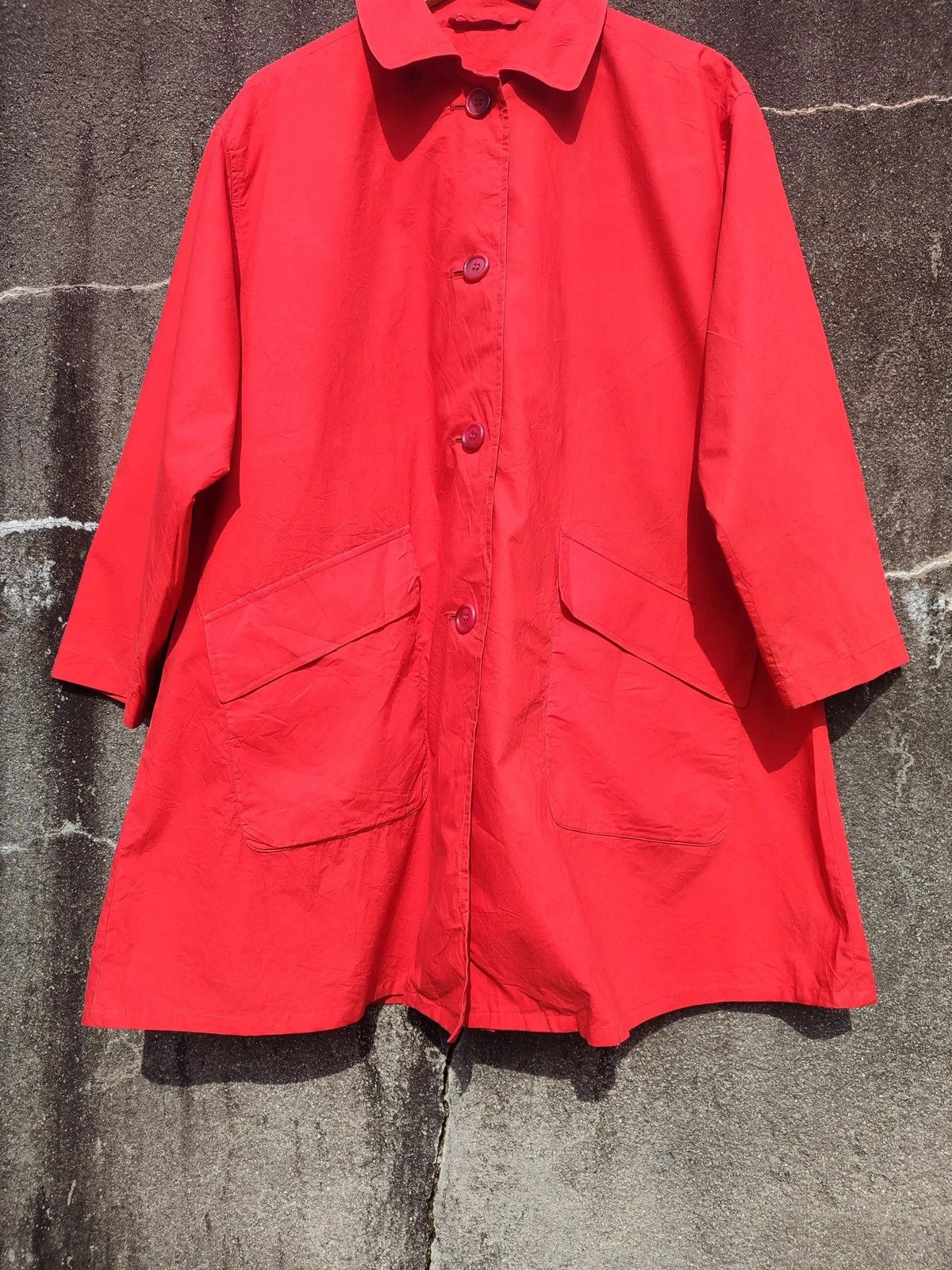 Burberry × Vintage Vintage Burberrys Red Swing Coat – Made in England Size L / US 10 / IT 46 - 3 Thumbnail